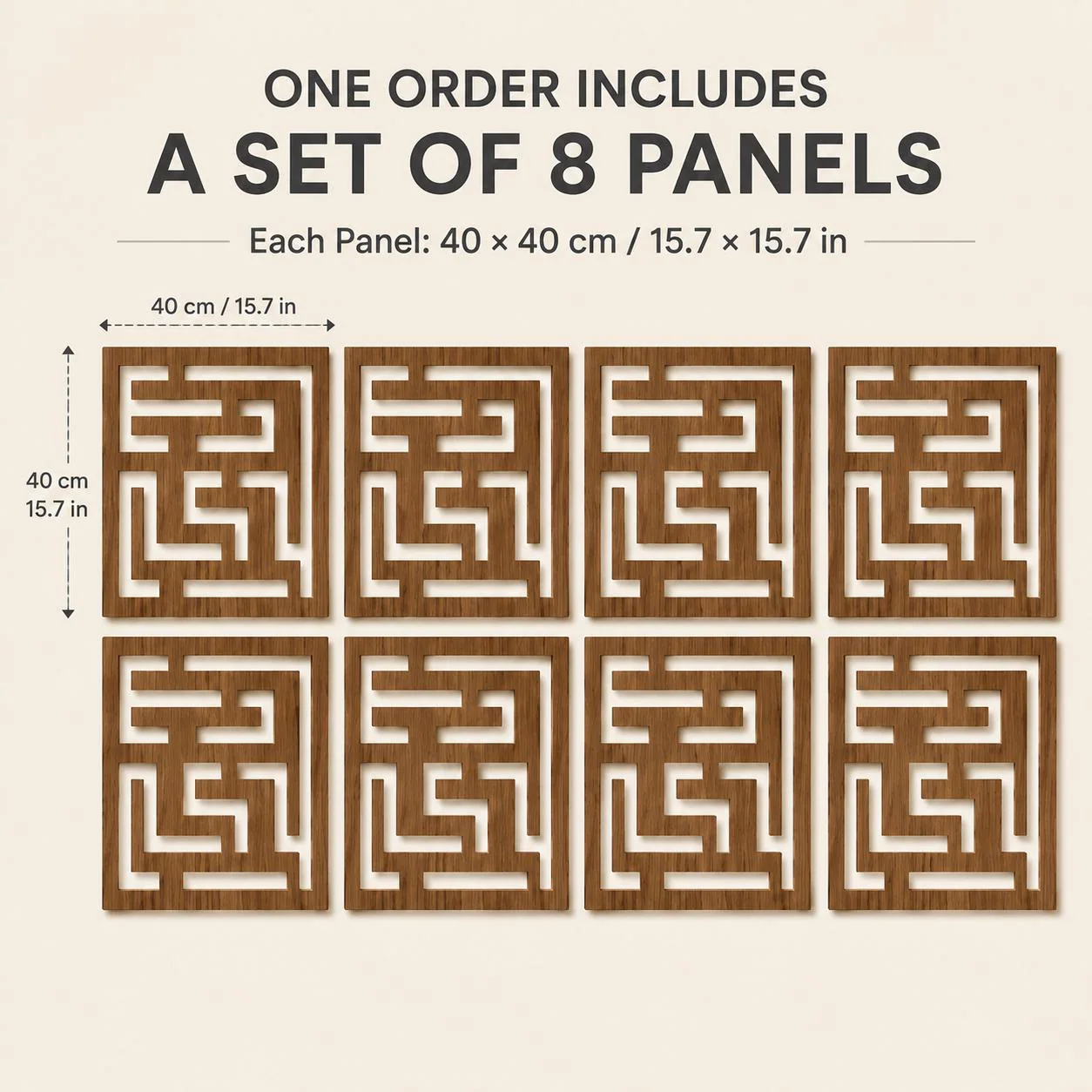 Modern Room Divider - Hanging Wall Panels - Wooden Modular Wall - Hanging Room Screen - Wooden Room Dividers - Divisorio in Legno - image 4
