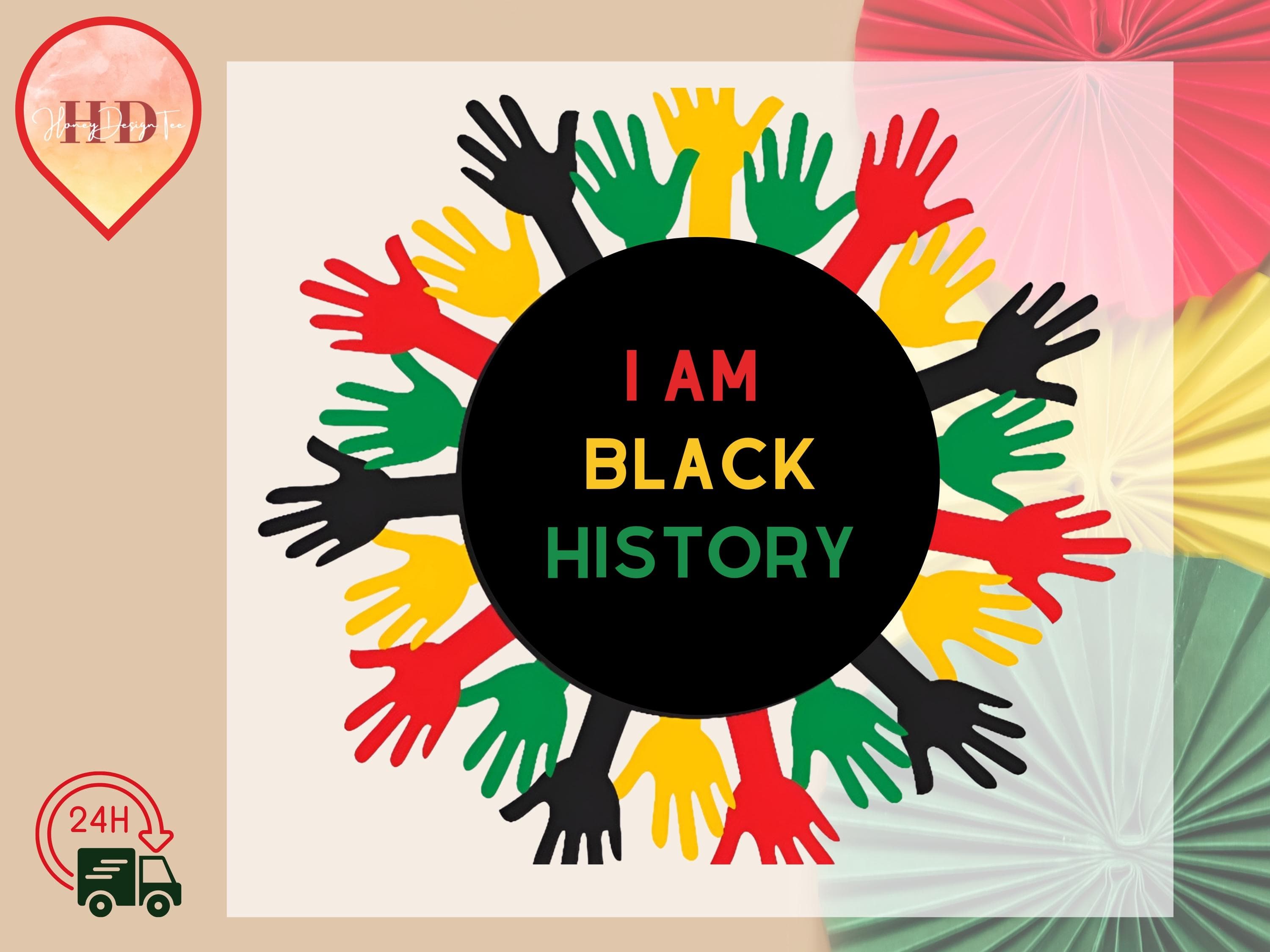 I am Black History DTF Transfer: Heat Press Design