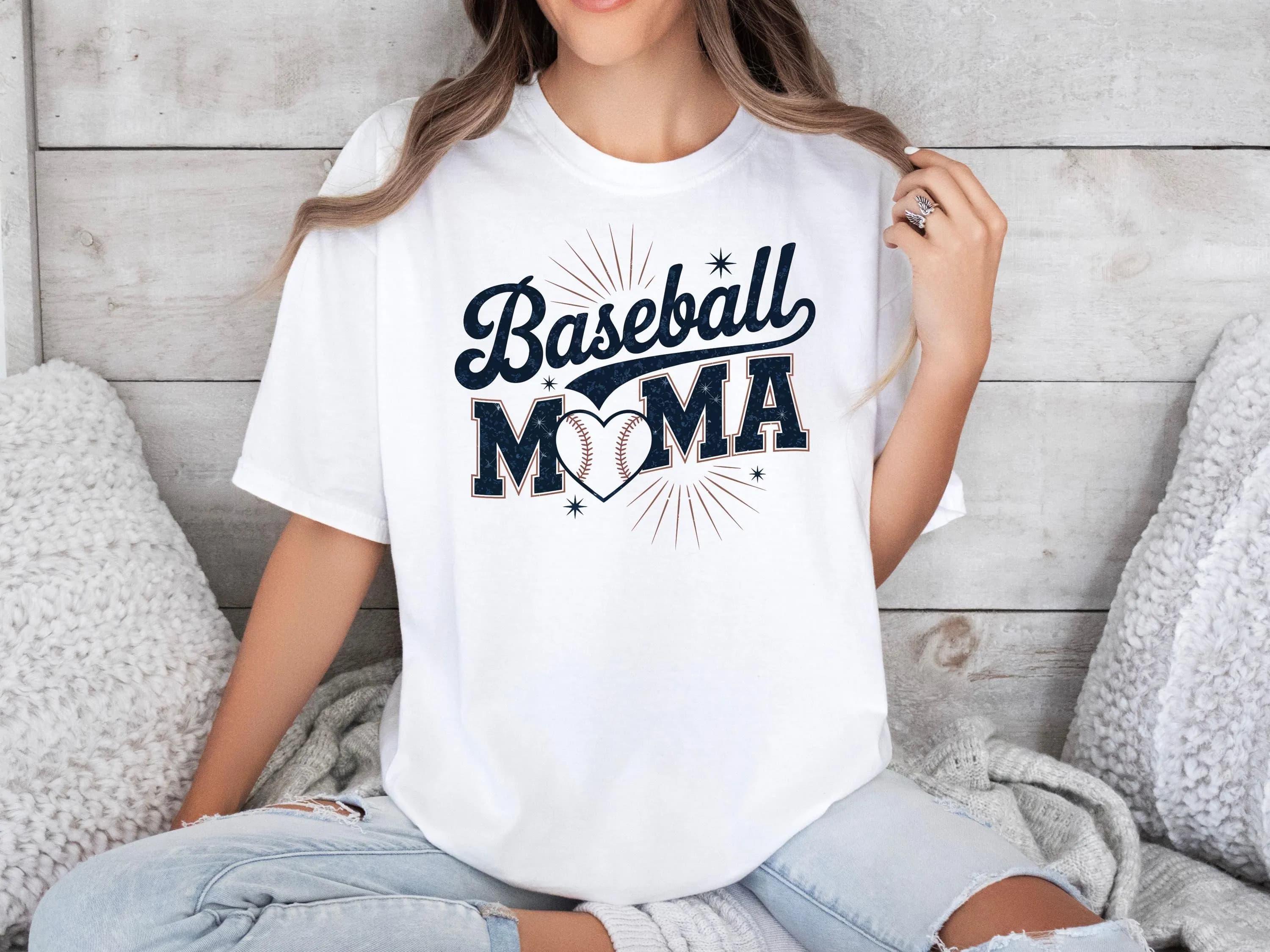 Baseball Mom DTF Transfer, Sports Heart Heat Press Design - image 2