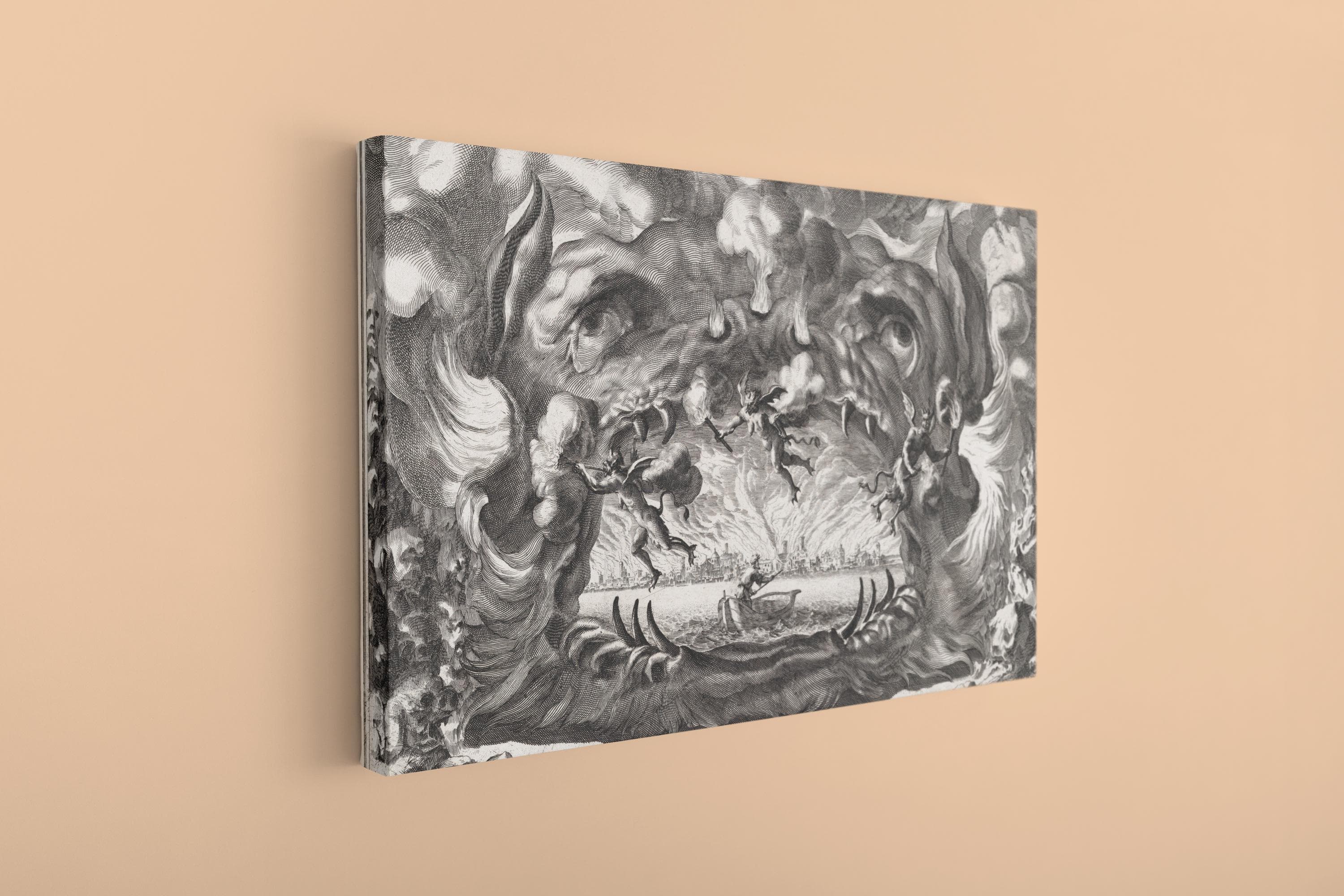 The Hellmouth Canvas: Küsel & Burnacini Black and White Gothic Art - image 5