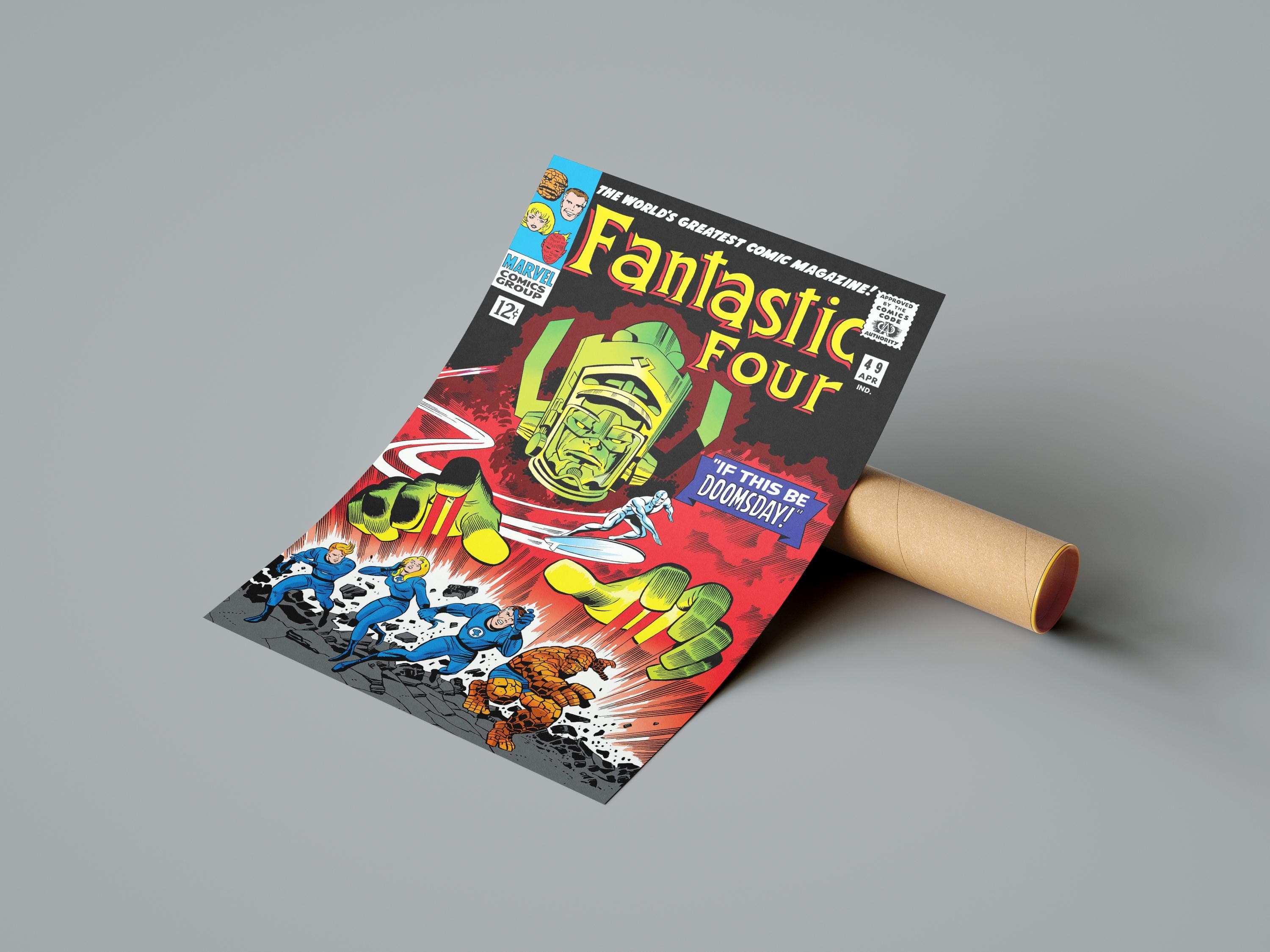 Comic Cover Canvas,Amazing Fantastic Four Canvas, Süper Hero Art,Super Heroes Wall Art, Canvas Art, Customizable Canvas, Special Size Canvas - image 5