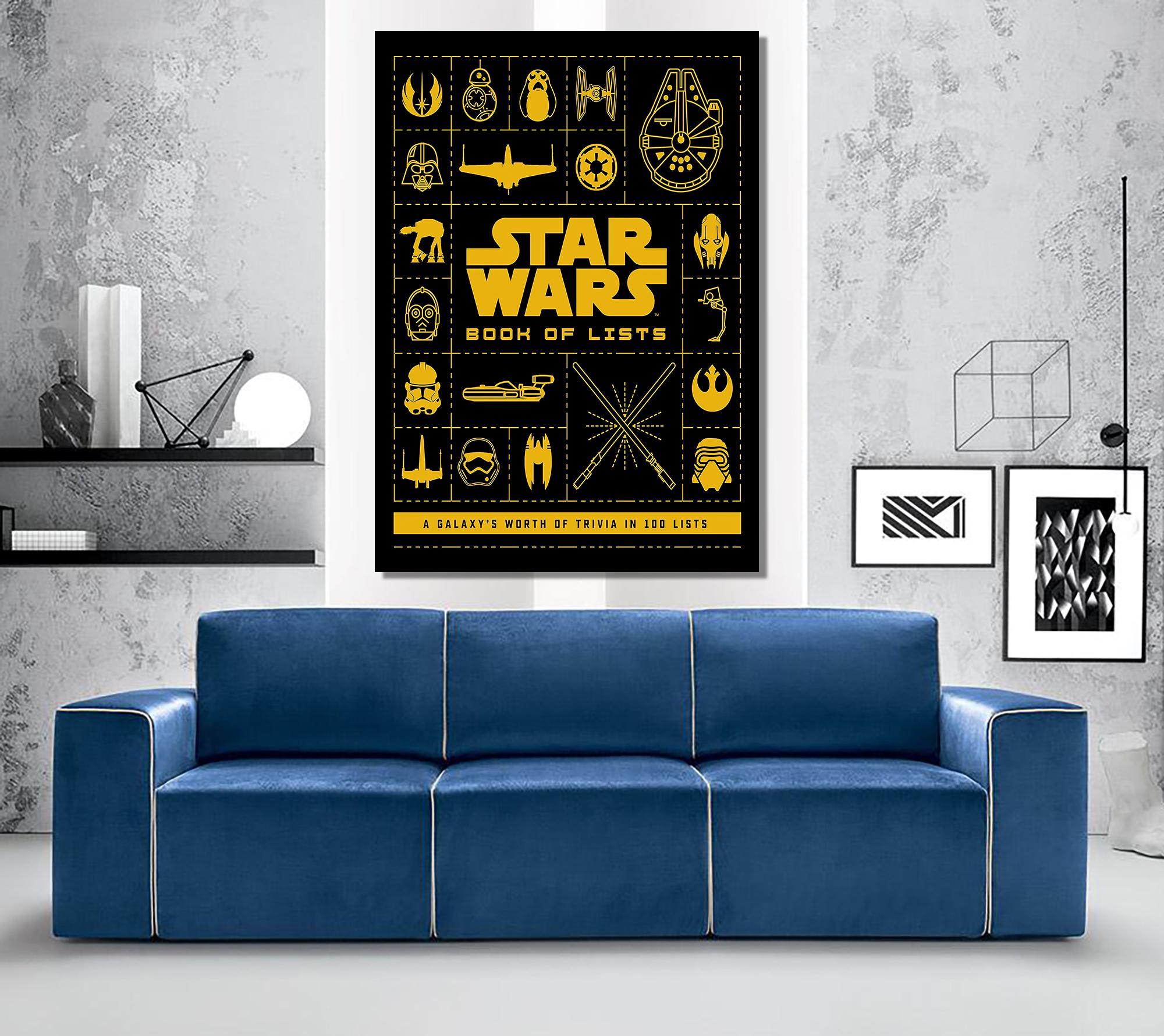 Starwars Canvas, Star Wars Gift, Starwars Book of List,  Starwars Universe  Poster, Fun Art, Gift Canvas , Wall Art, Print Canvas - image 4