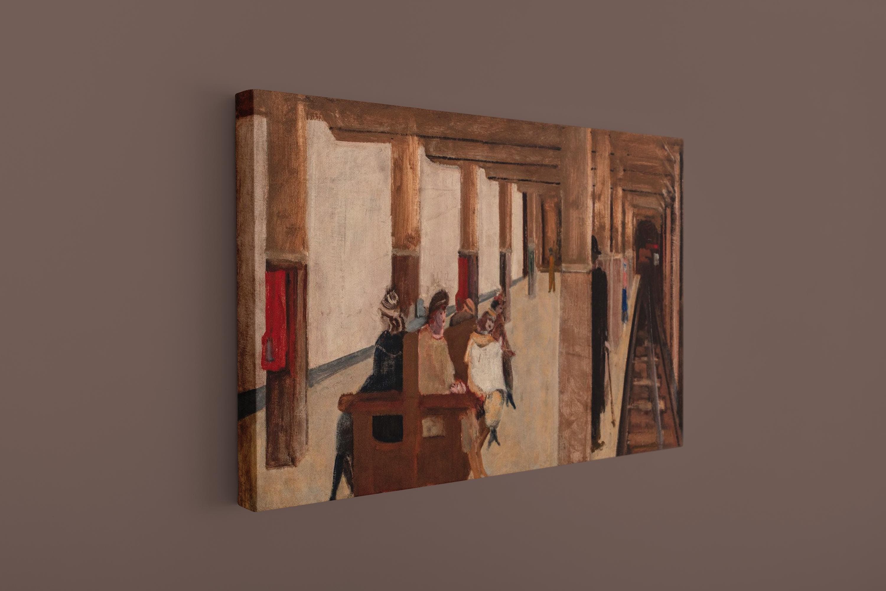 Abstract Rothko Style Canvas, Modern Minimalist Art , Mark Rothko Untitled The Subway 1937 Rothko - image 4