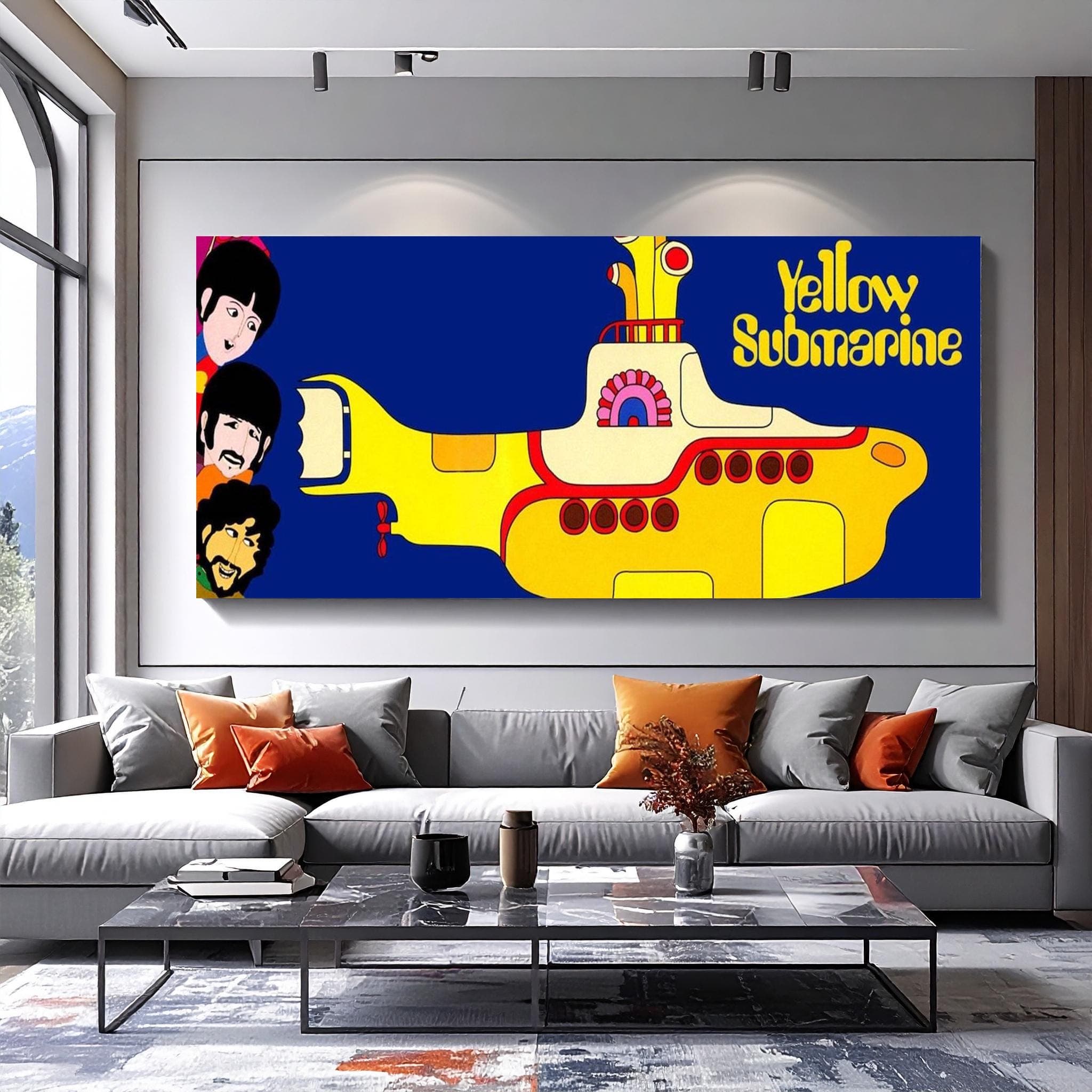 The Beatles Canvas Wall Art: Handmade Music Poster - image 3