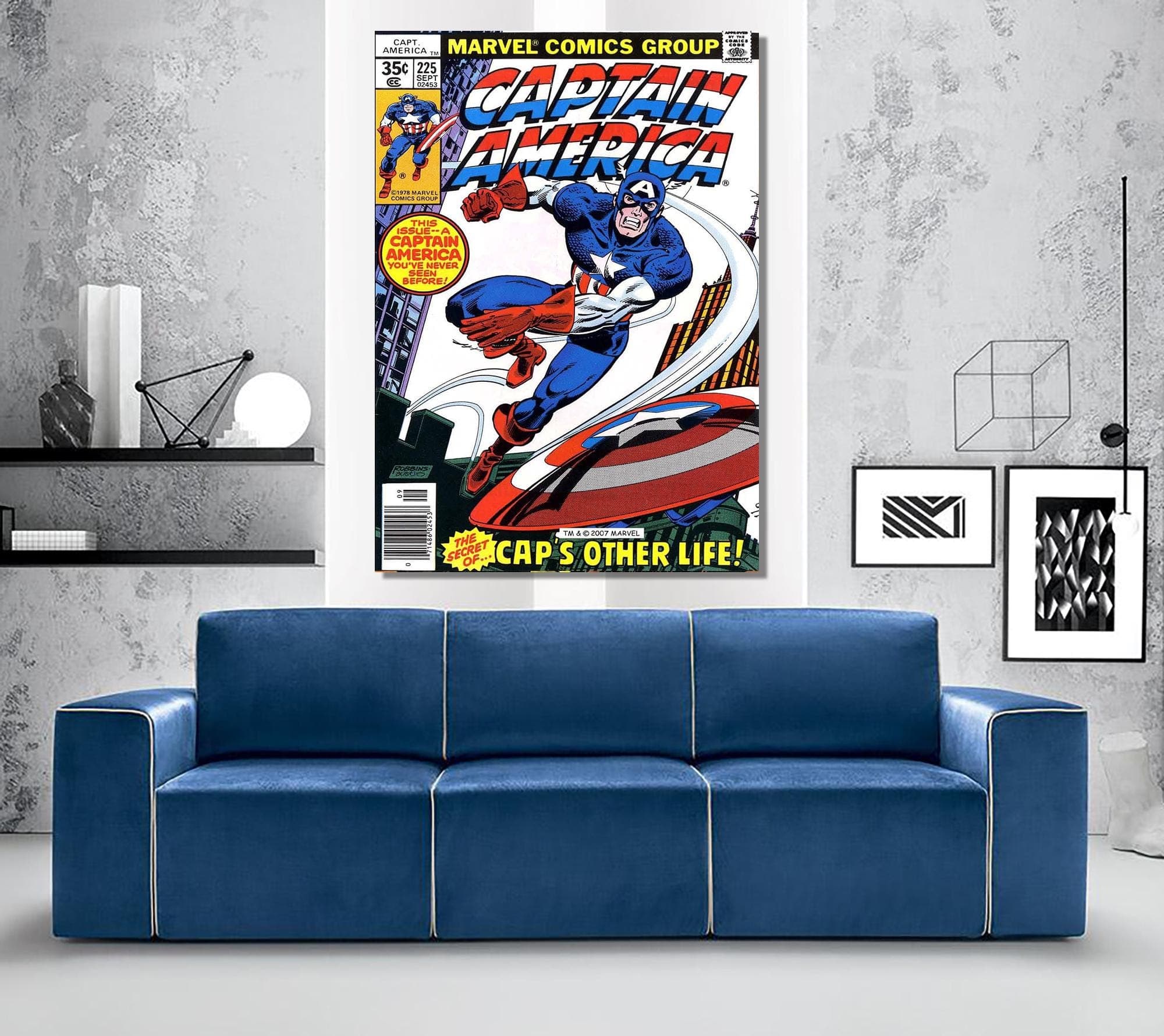 Super Hero Canvas, Captain America Canvas, Comics Canvas, Comic Art Print, Comic Covers,Cartoon Art Picture,Wall Decor,Customizable Wall Art - image 3