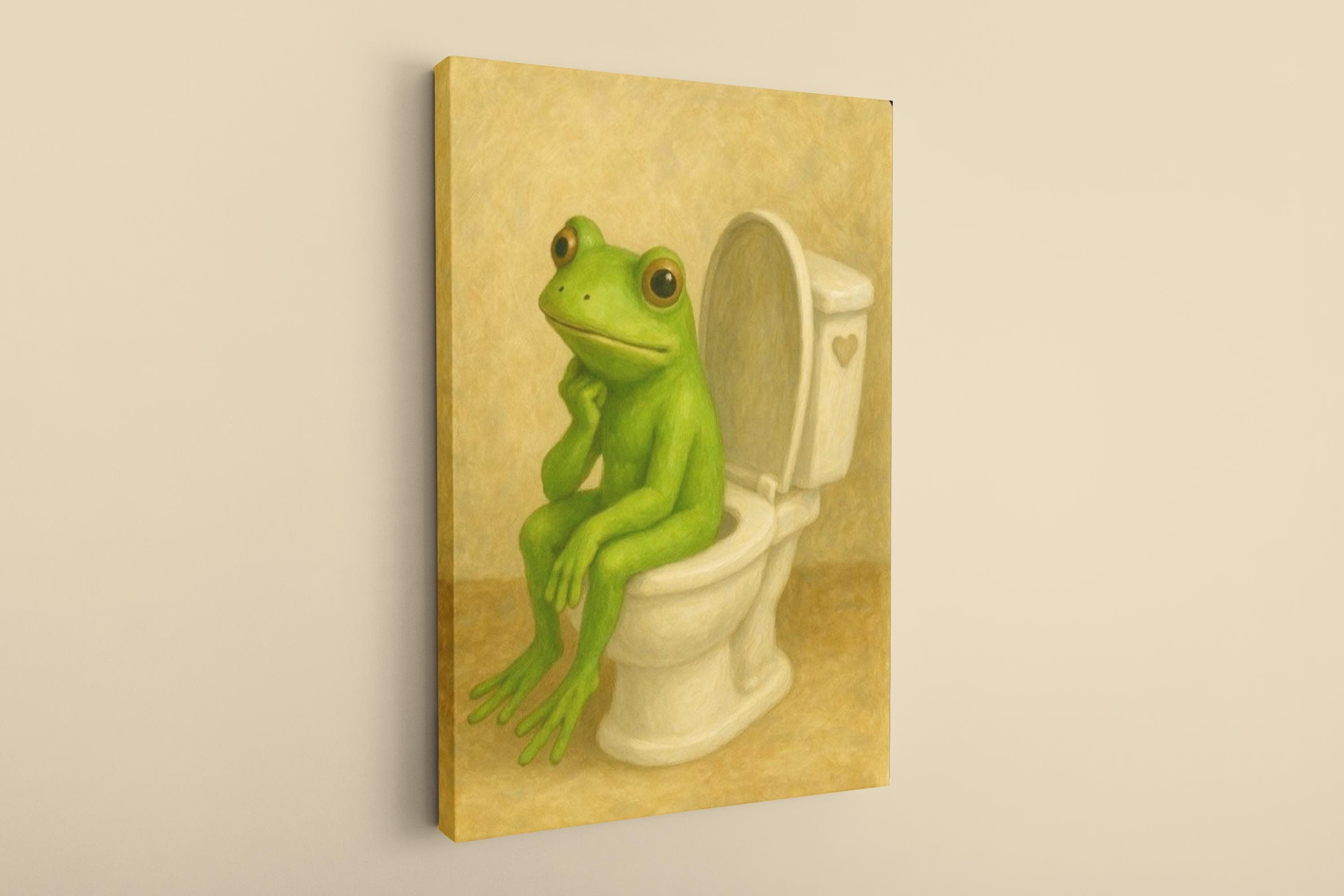 Weird Frog Canvas Print: Fun Animal Wall Art - image 3