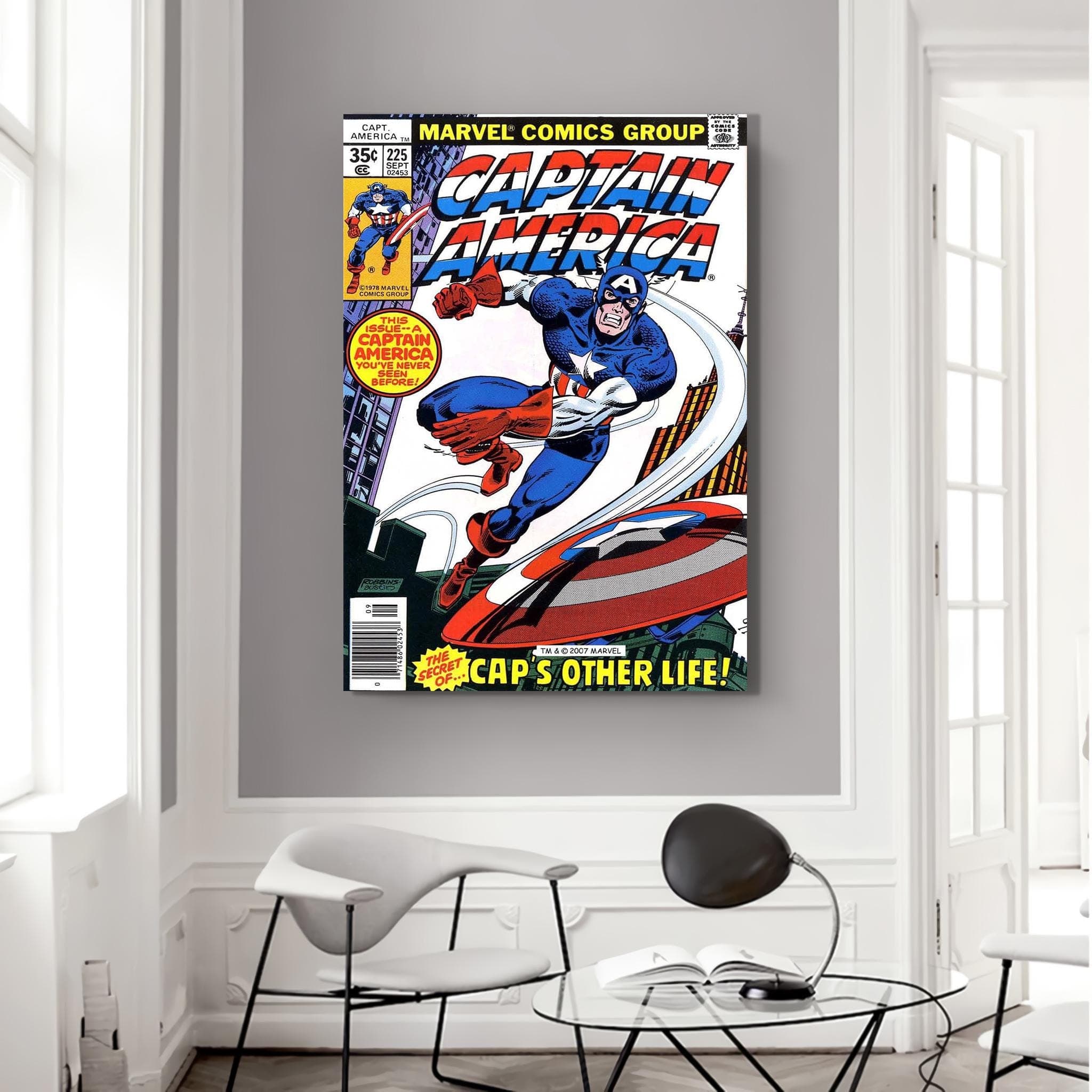 Super Hero Canvas, Captain America Canvas, Comics Canvas, Comic Art Print, Comic Covers,Cartoon Art Picture,Wall Decor,Customizable Wall Art - image 4