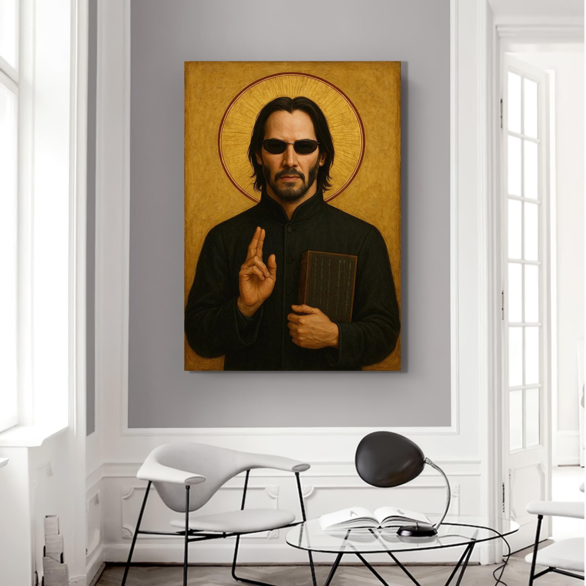Neo Canvas, Retro Film, Matrix Canvas, Movies Art Print, illustration Wall Decor, Christmas Gift,