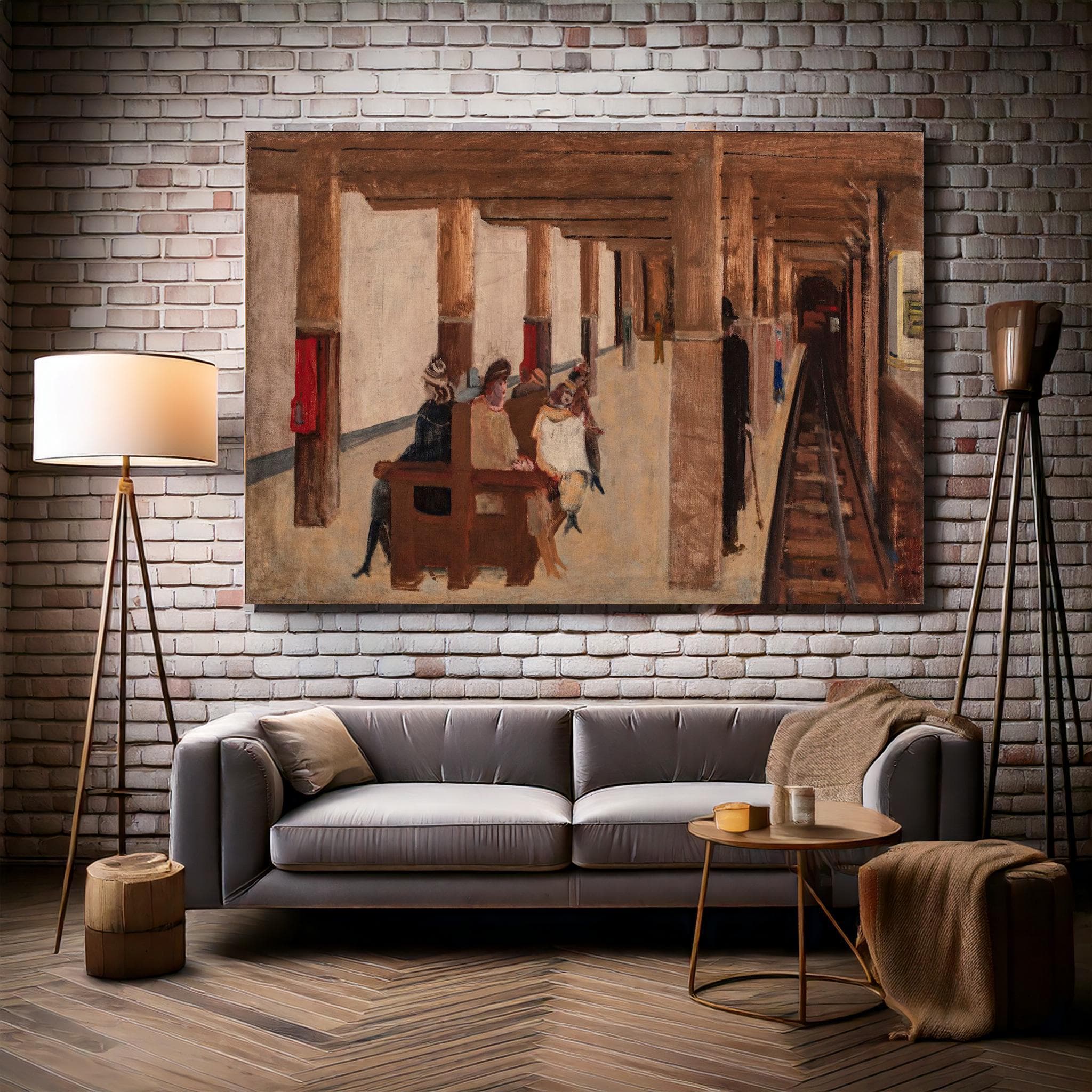 Abstract Rothko Style Canvas, Modern Minimalist Art , Mark Rothko Untitled The Subway 1937 Rothko - image 3