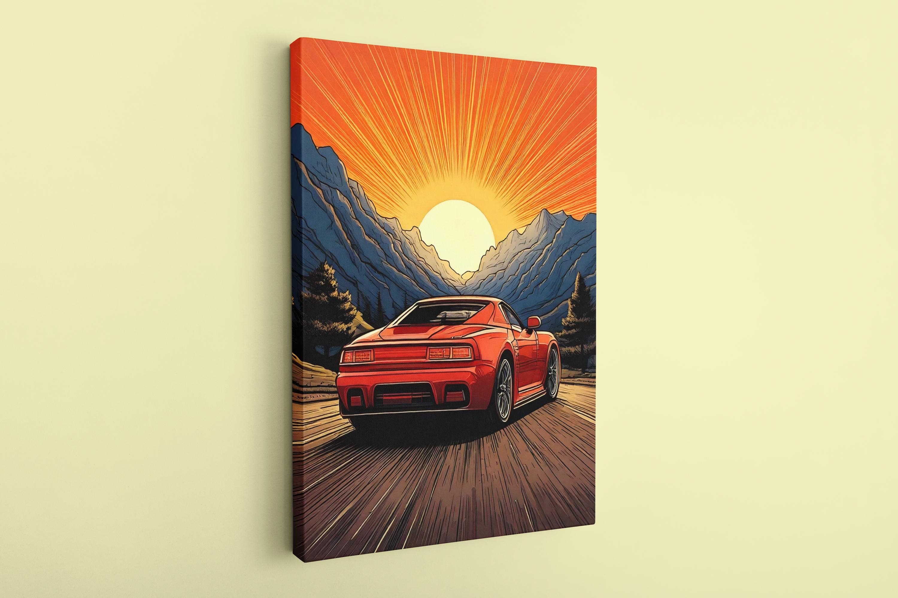 Tokyo Drift Car Canvas: Japanese Race Car Wall Art - image 3