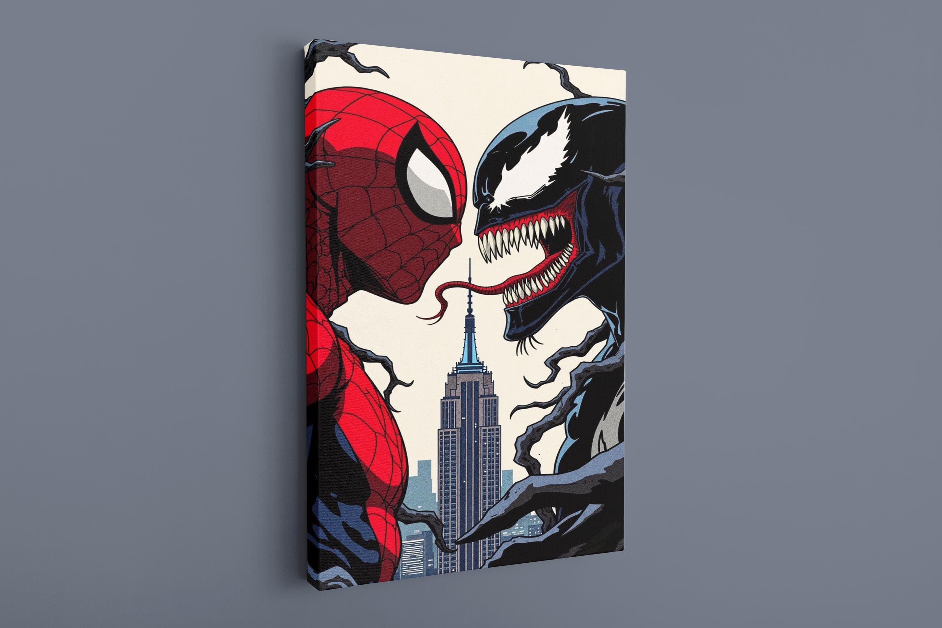 Venom vs Spider-Man Canvas: Comic Book Wall Art - image 3