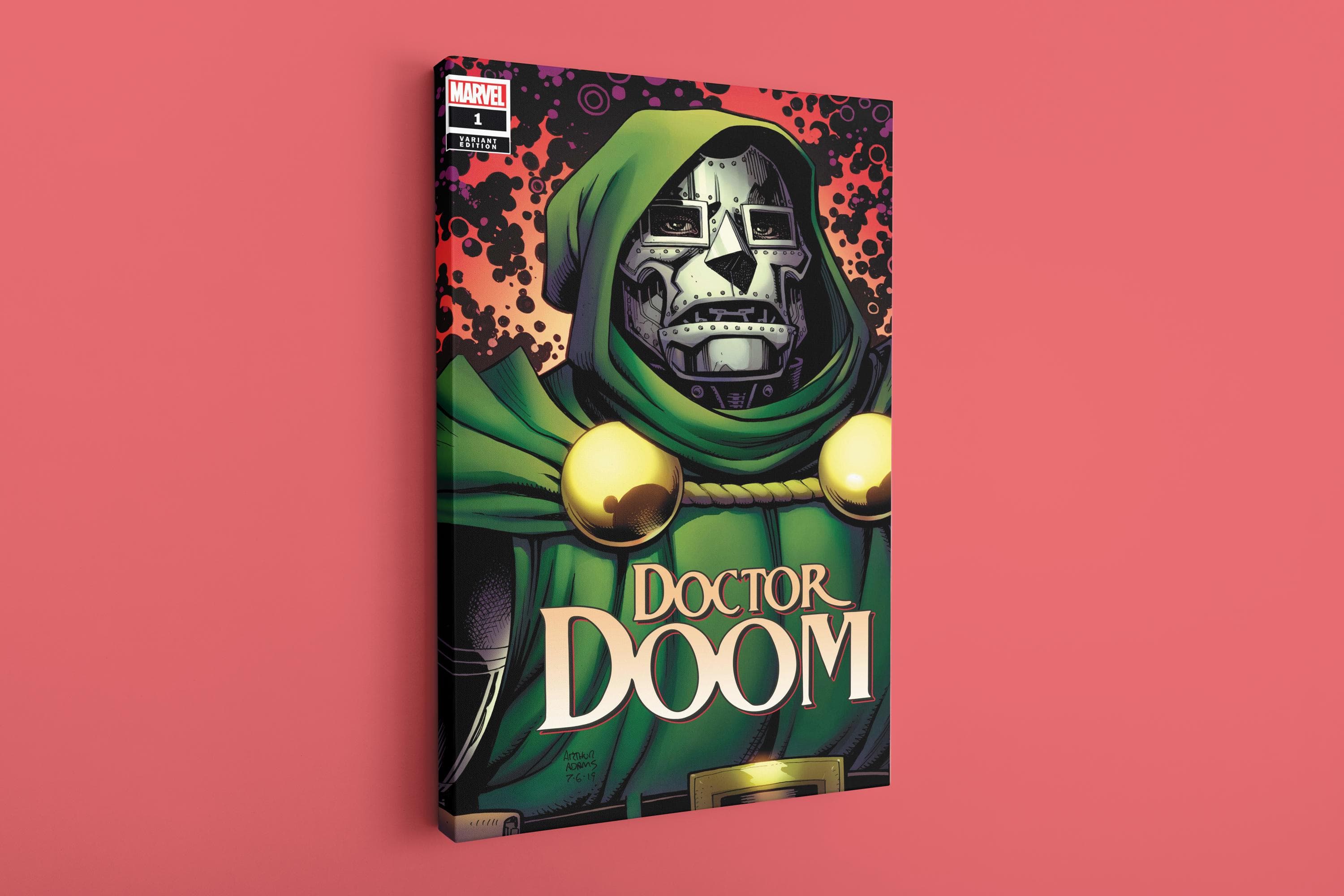 Dr. Doom Comic Cover Canvas Art - Super Hero Wall Decor - image 3