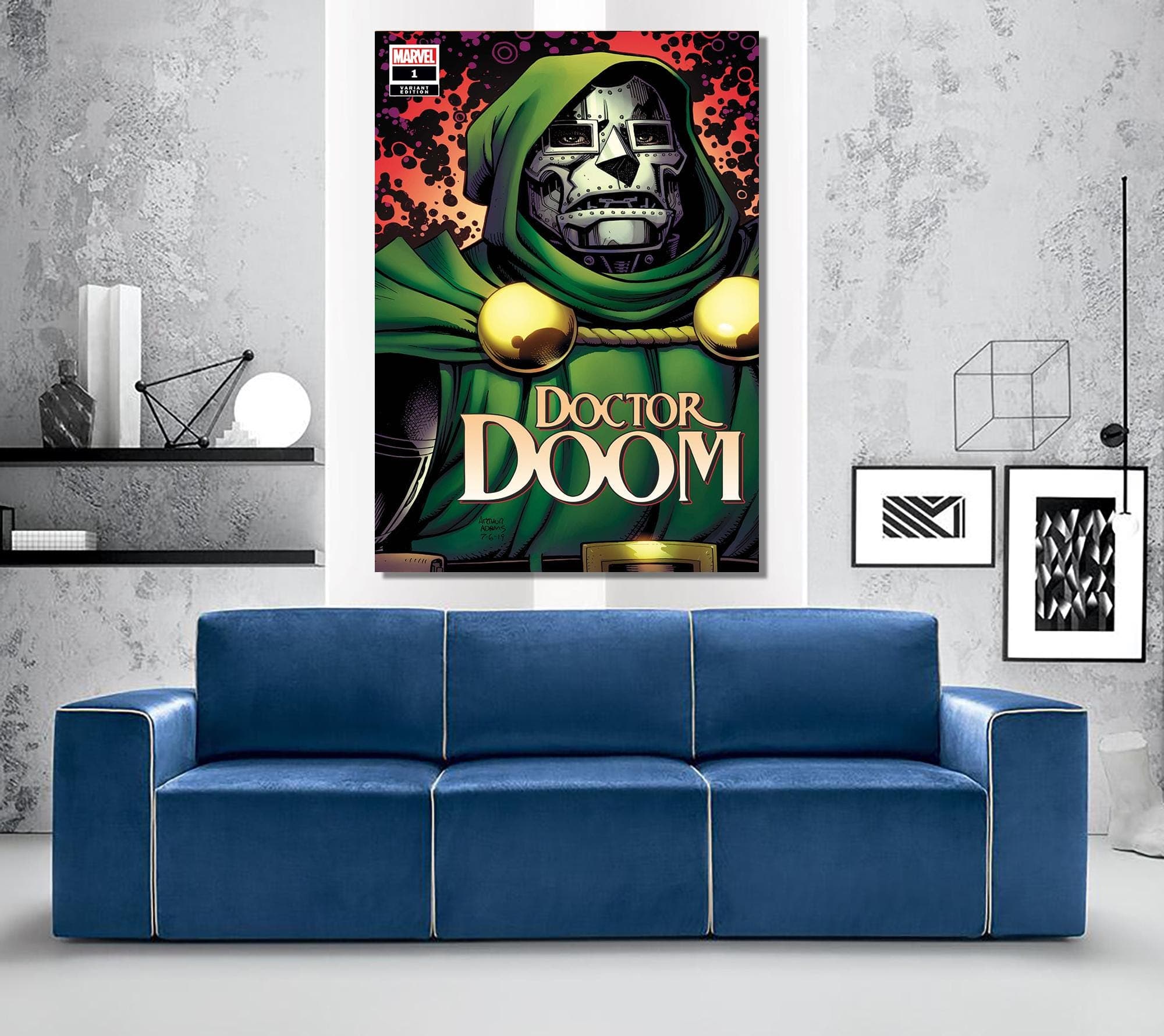 Dr. Doom Comic Cover Canvas Art - Super Hero Wall Decor - image 4