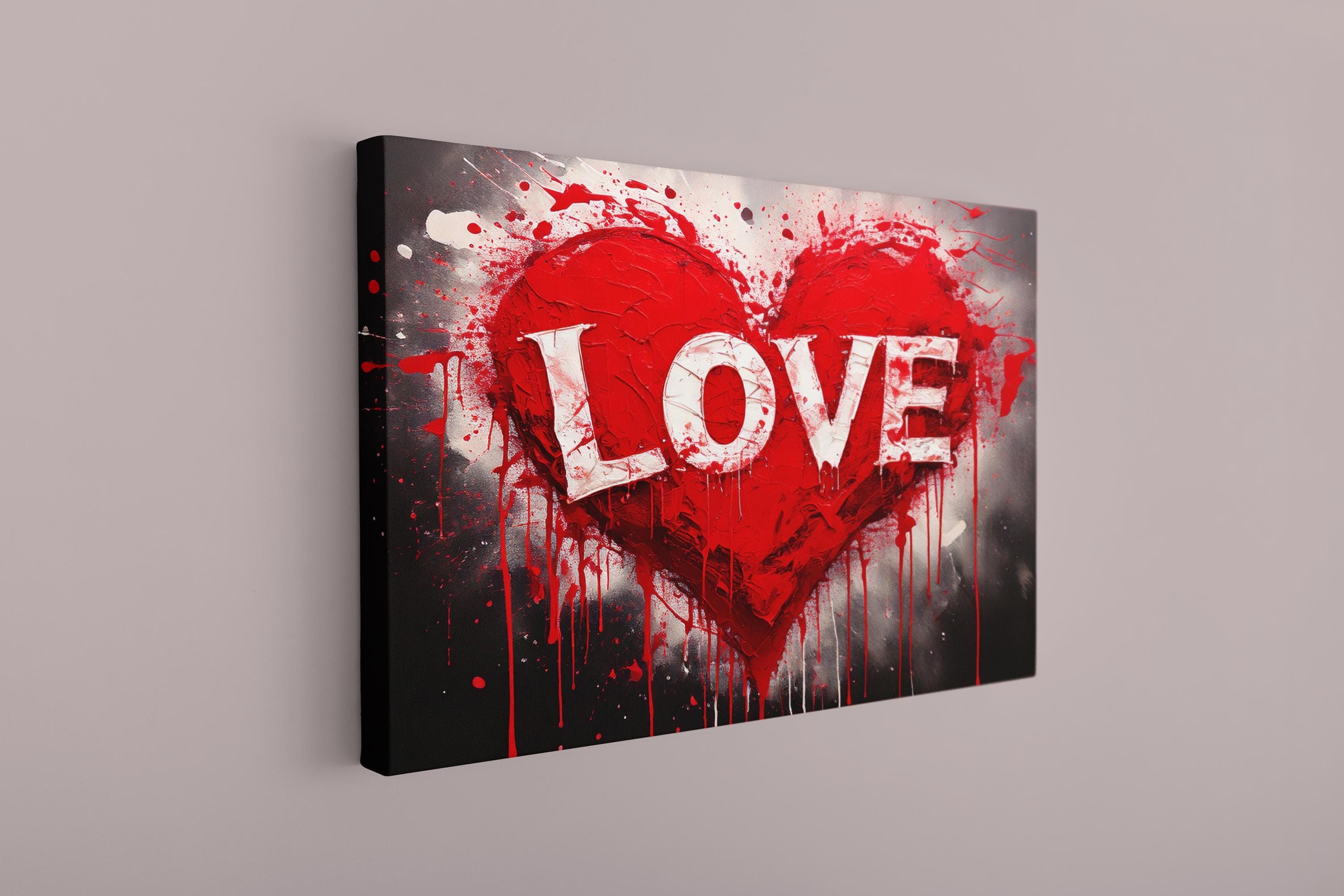 Love Heart Canvas Art: Colorful Wall Decor - image 5