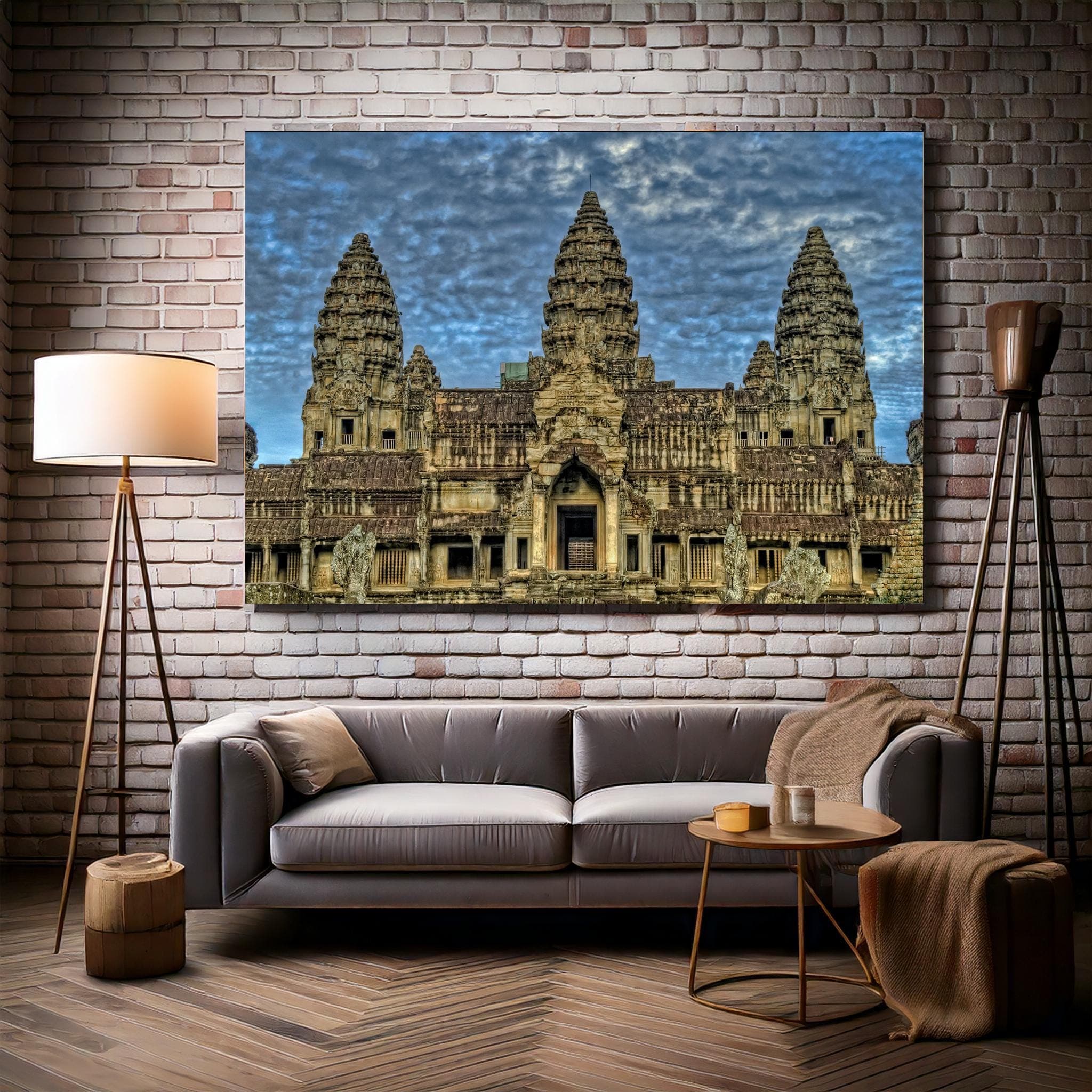 Angkor Wat Canvas Print: Cambodia Monastery Architecture Wall Art