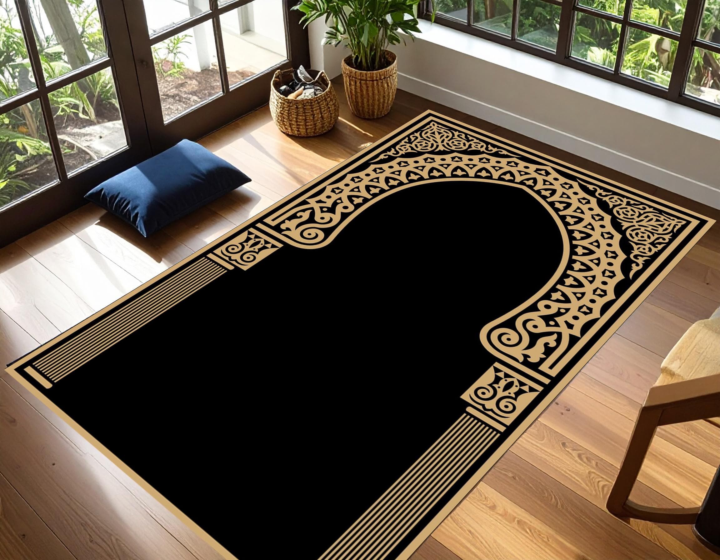 Islamic Prayer Rug, Muslim prayer Mat, Spiritual Decor, Best Gift, Non-Slip Prayer Mat, Spiritual Life Mat - image 3
