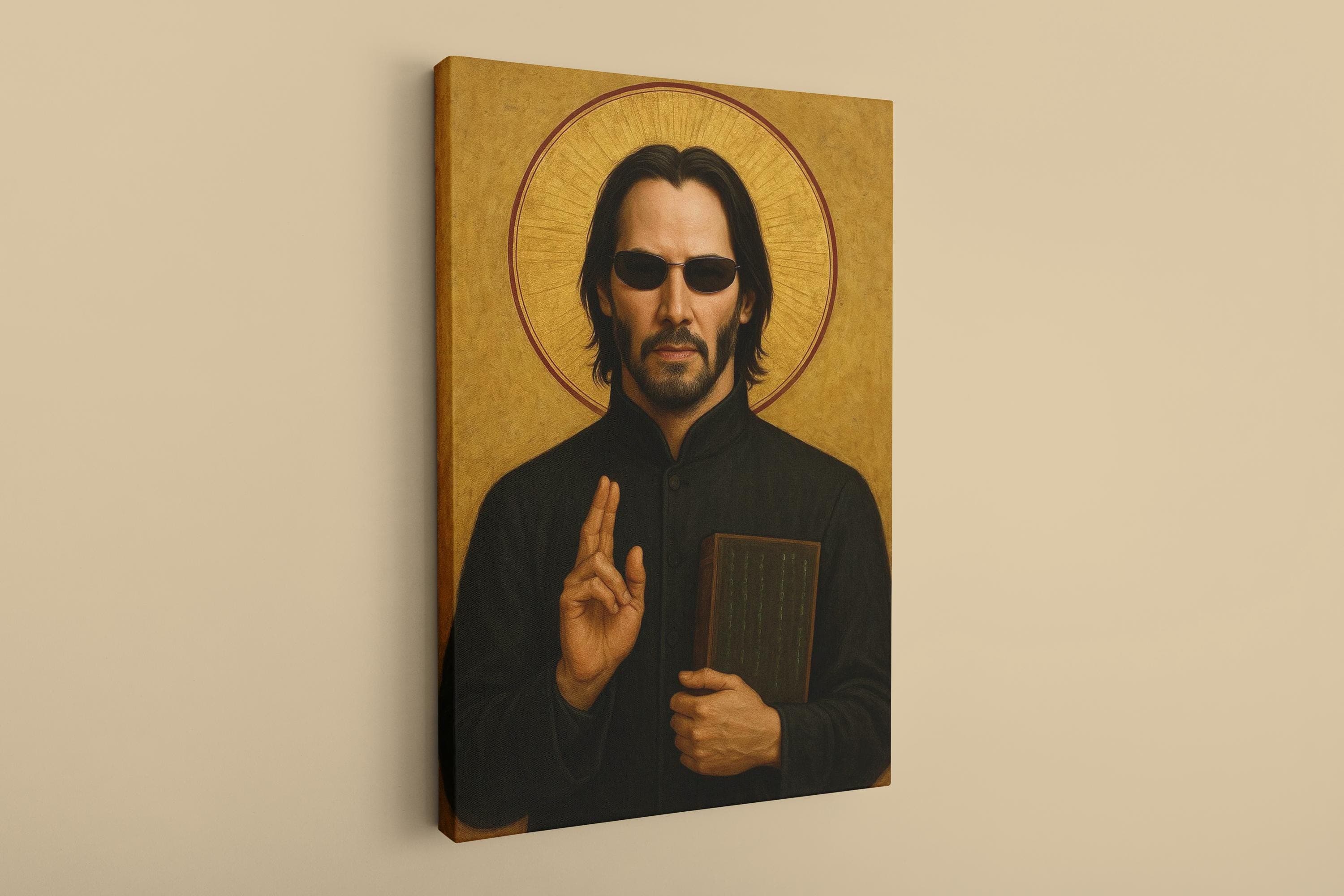 Neo Canvas, Retro Film, Matrix Canvas, Movies Art Print, illustration Wall Decor, Christmas Gift, - image 4