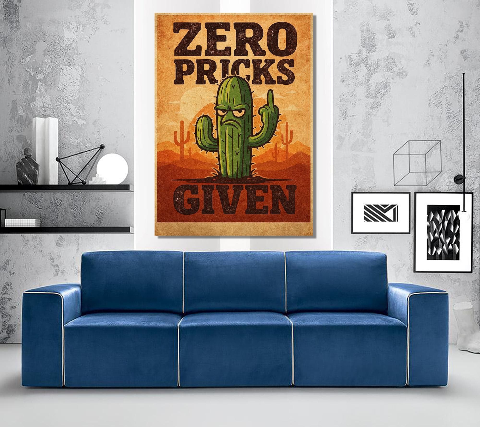 Zero Pricks Given Themed canvas, Oil Painting Art, Canvas Gift, Canvas Art, Wall Art, Personalized Tables, Custom Gift - image 3