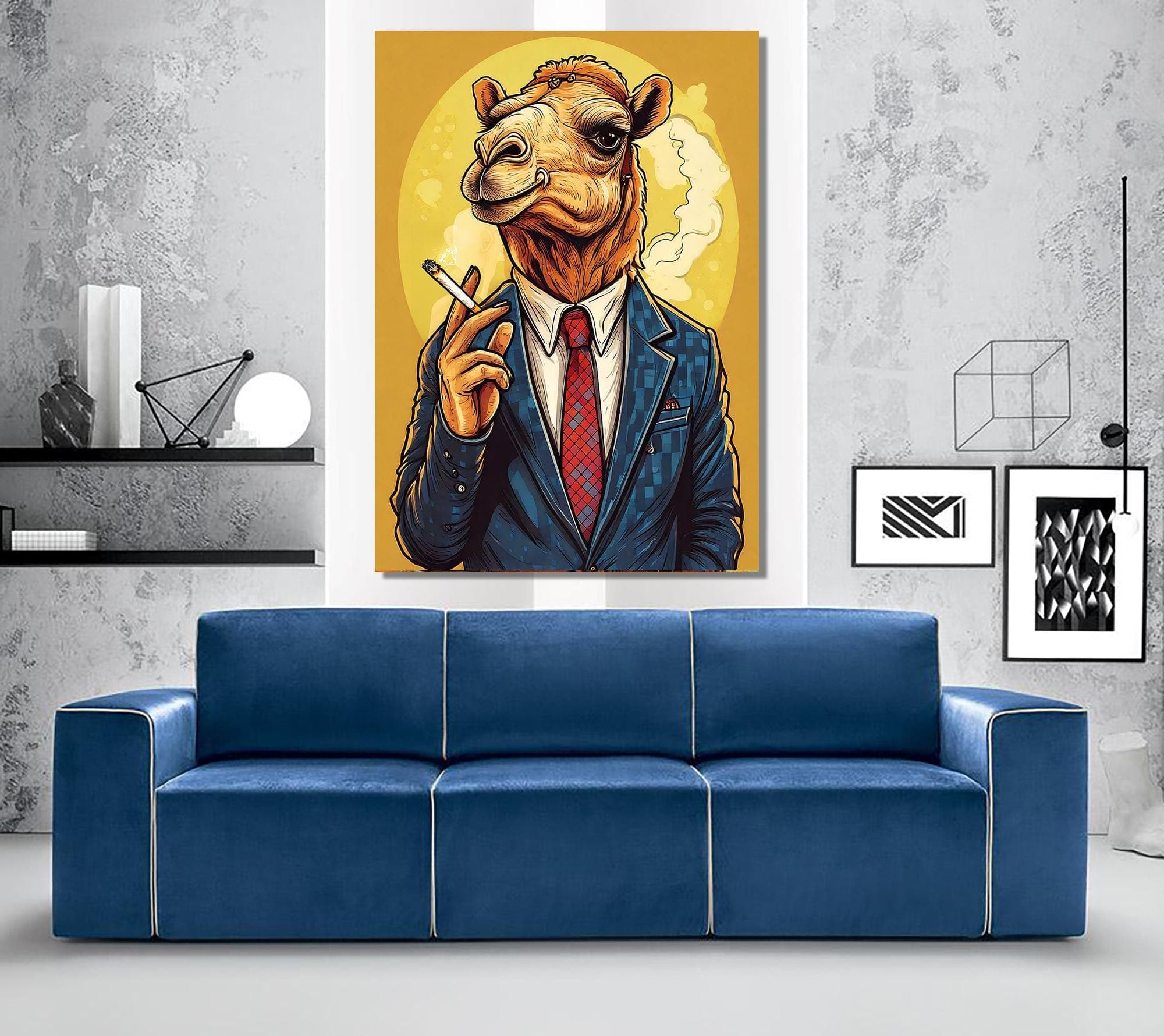 Camel in Suit Canvas Print: Stylish Animal Wall Art - image 4