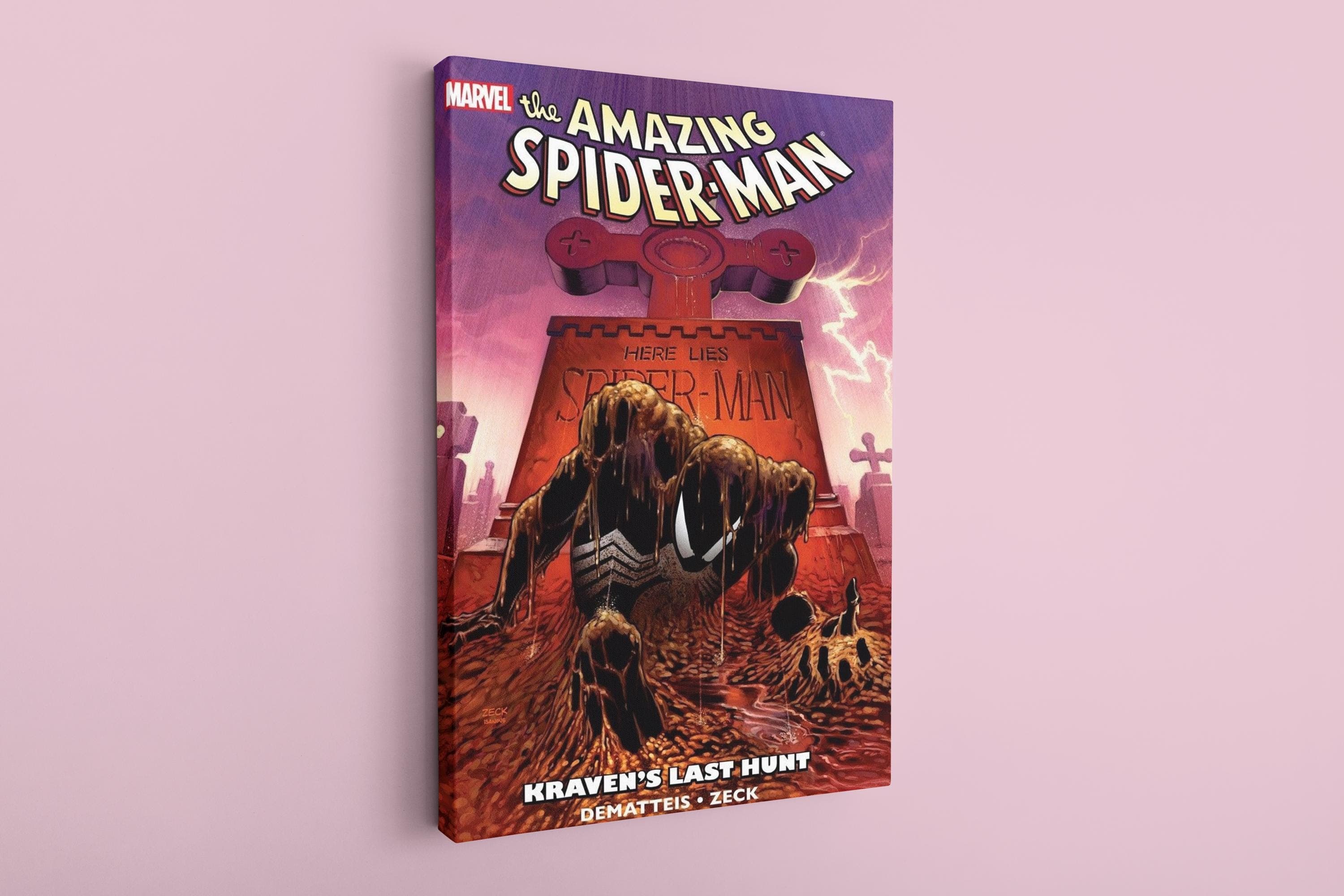 Comic Cover Canvas,Amazing Spider Man Canvas, Spider Art,  Super Heroes Wall Art, Canvas Art, Customizable Canvas, Special Size Canvas