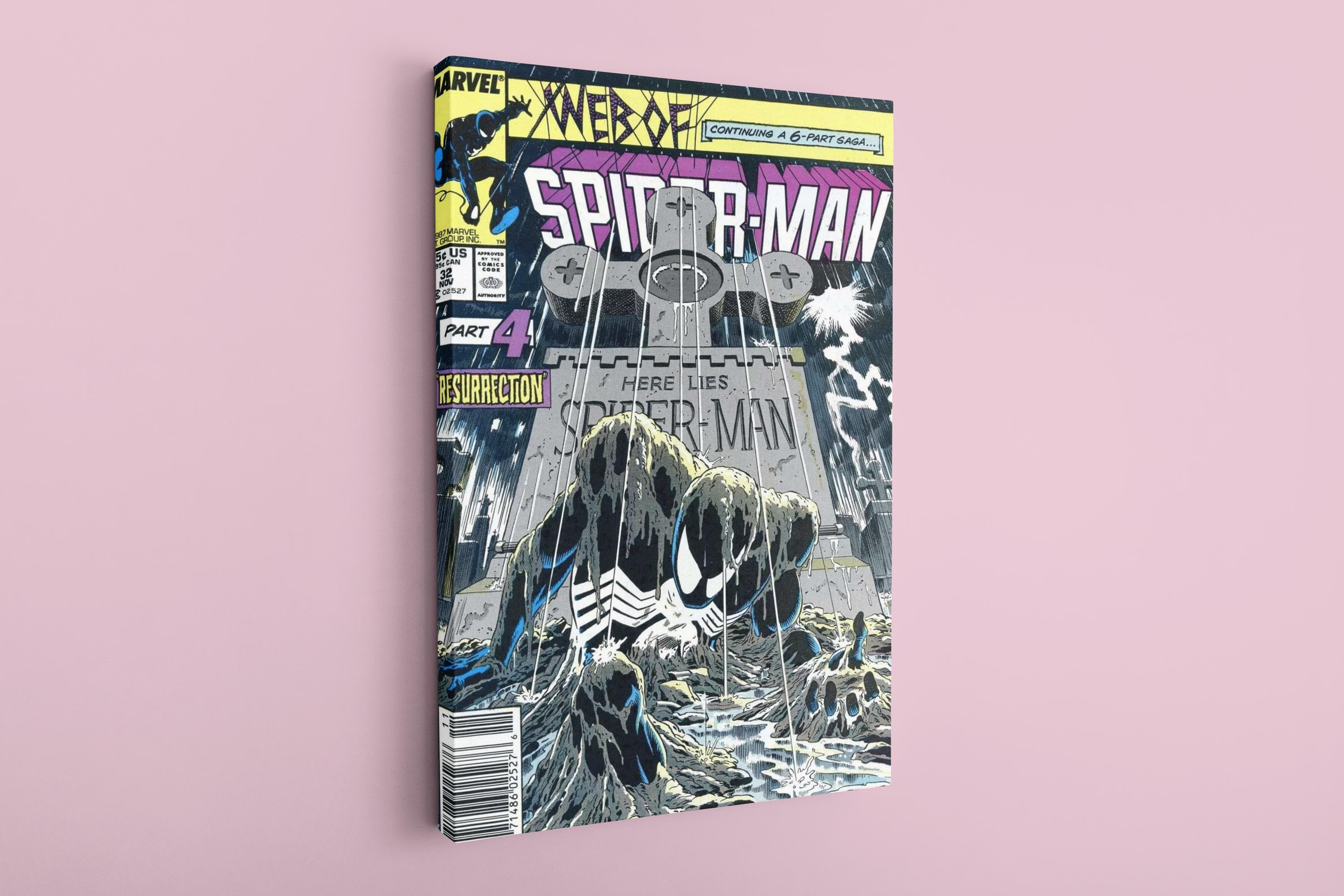 Amazing Spider Man Canvas, Spider Art, Comic Cover Canvas, Super Heroes Wall Art, Canvas Art, Customizable Canvas, Special Size Canvas