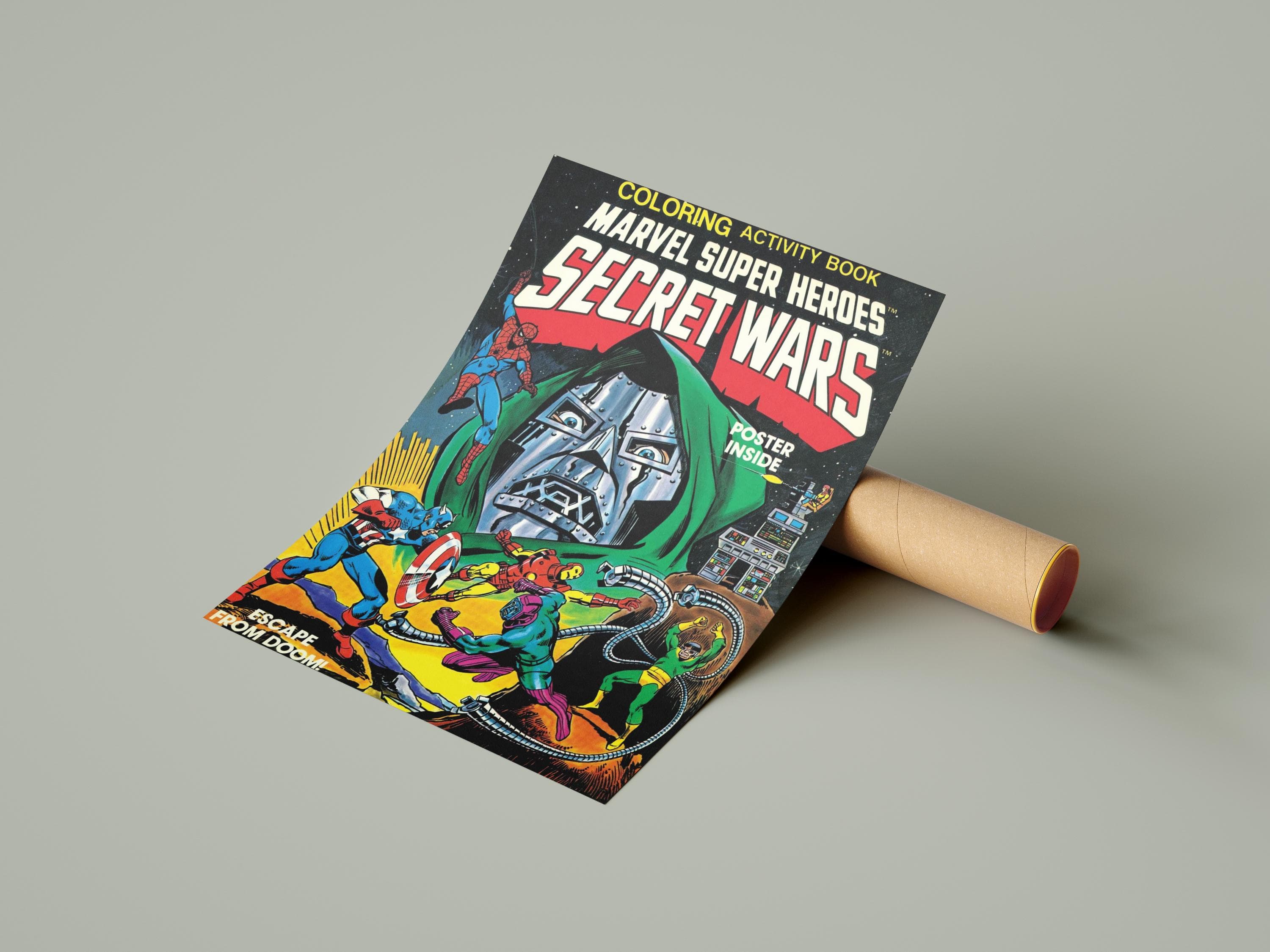 Dr. Doom Comic Canvas Art, Super Hero Wall Decor, Vintage Retro Comic Style Action Canvas – Classic Superhero Battle Illustration Wall Art - image 5