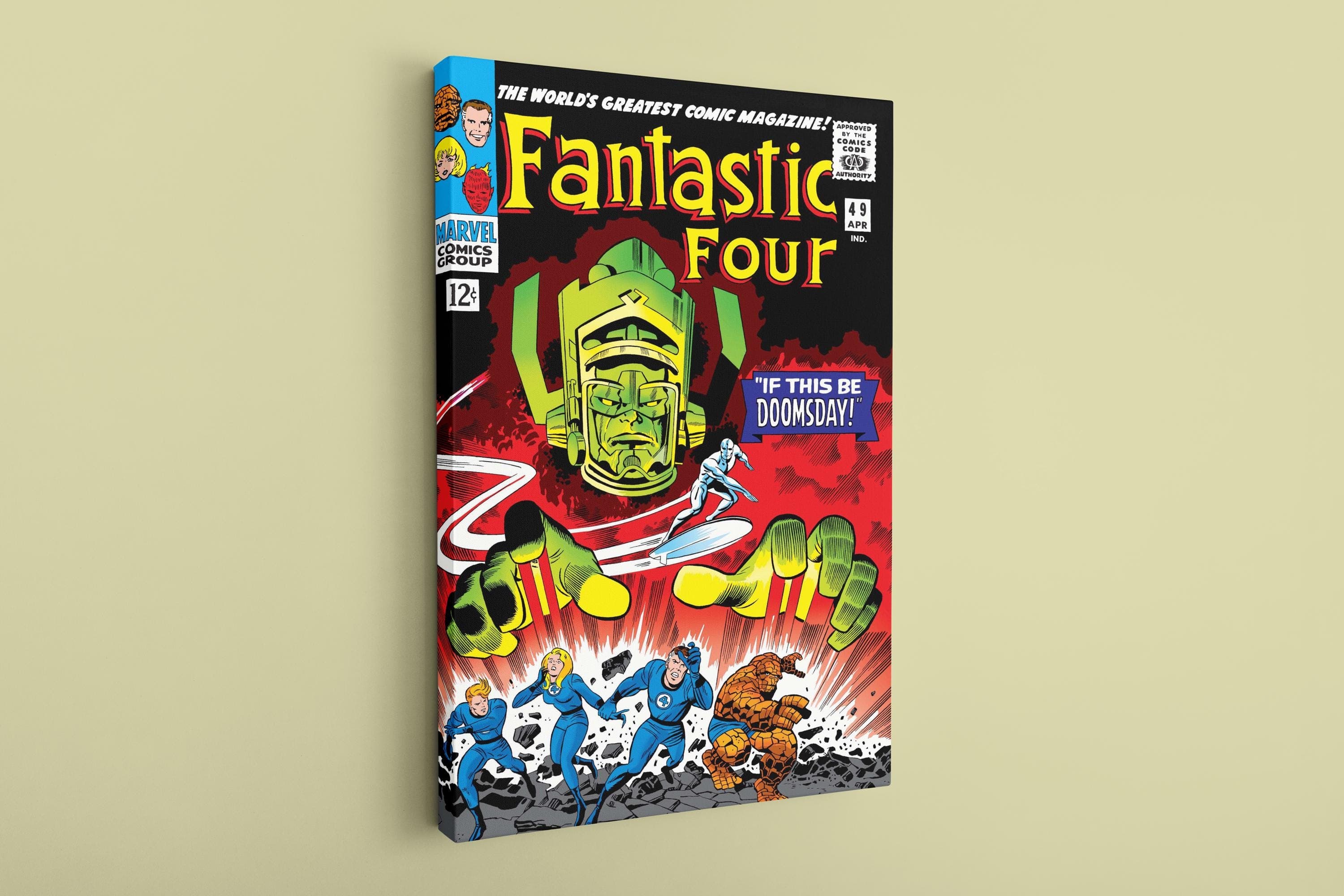 Comic Cover Canvas,Amazing Fantastic Four Canvas, Süper Hero Art,Super Heroes Wall Art, Canvas Art, Customizable Canvas, Special Size Canvas