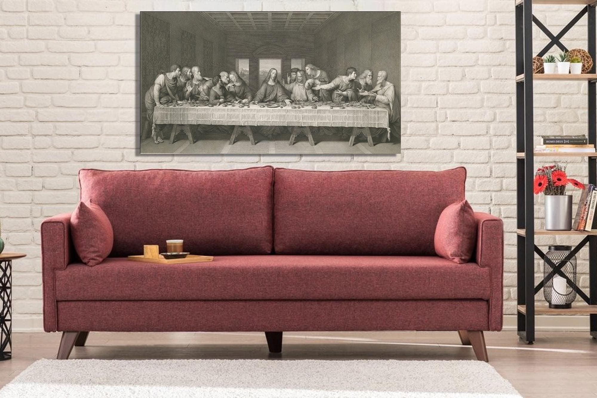 Last Supper Canvas Art: Leonardo Da Vinci Home Decor - image 3