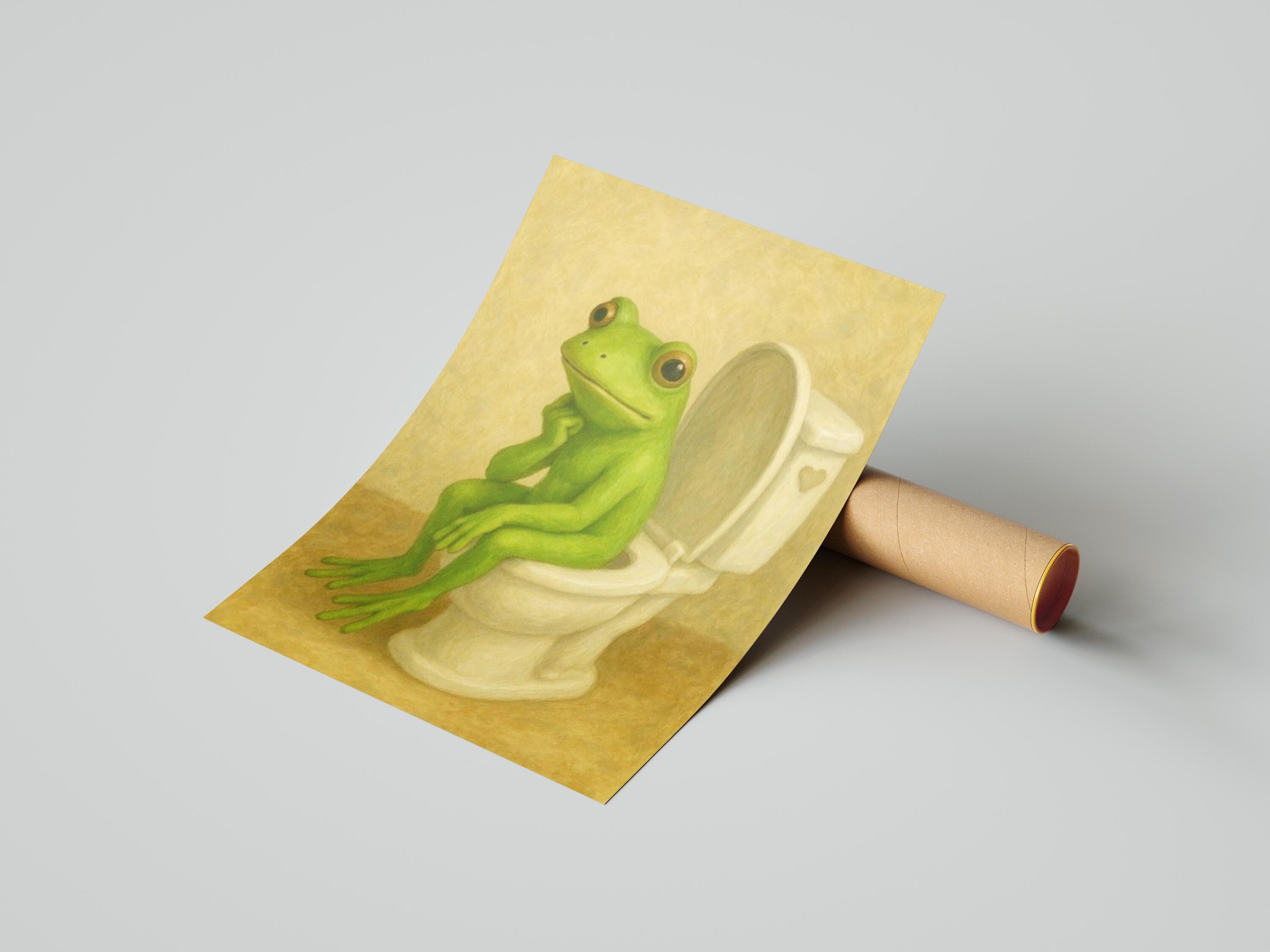 Weird Frog Canvas Print: Fun Animal Wall Art - image 5
