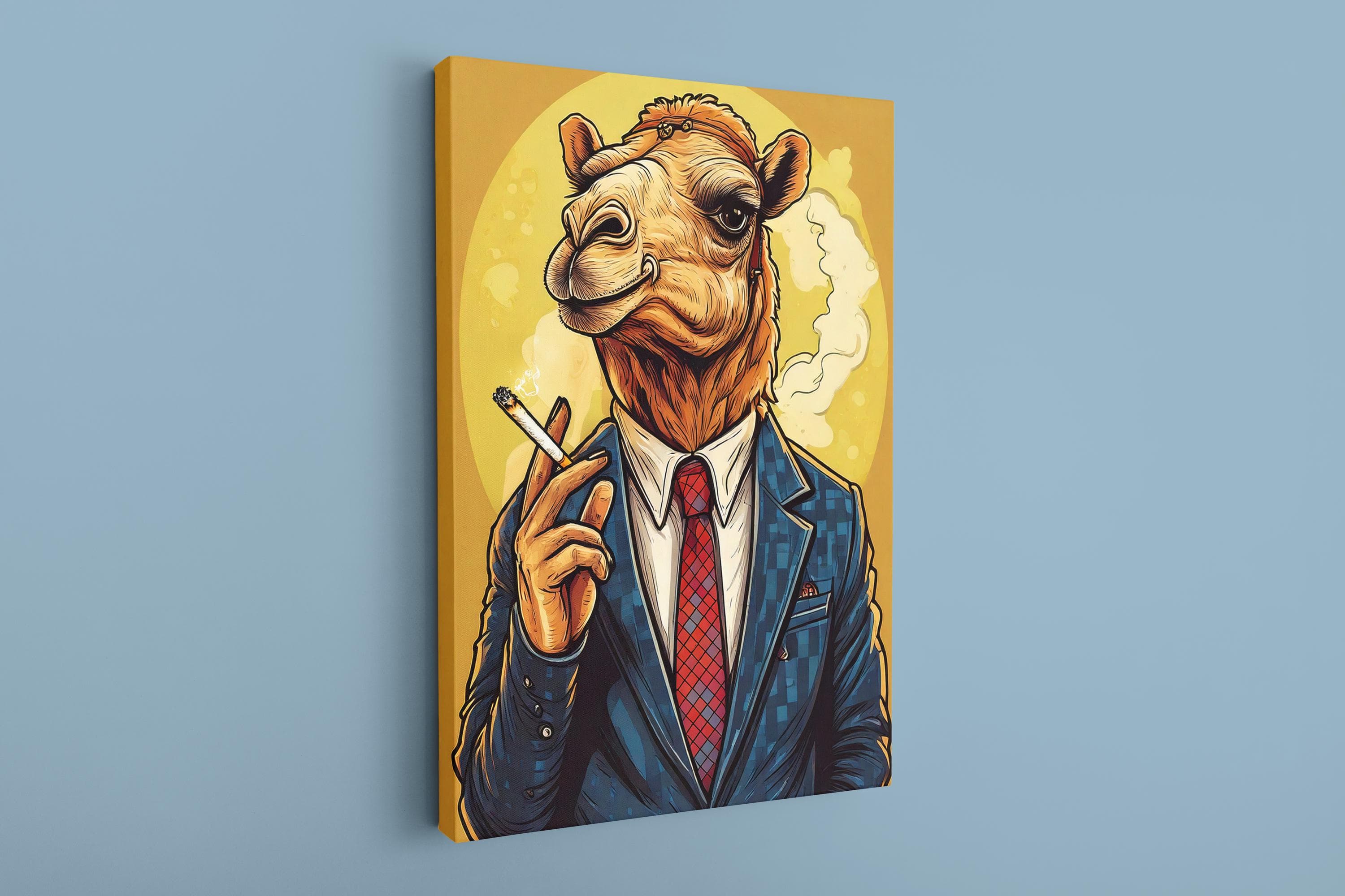 Camel in Suit Canvas Print: Stylish Animal Wall Art - image 5