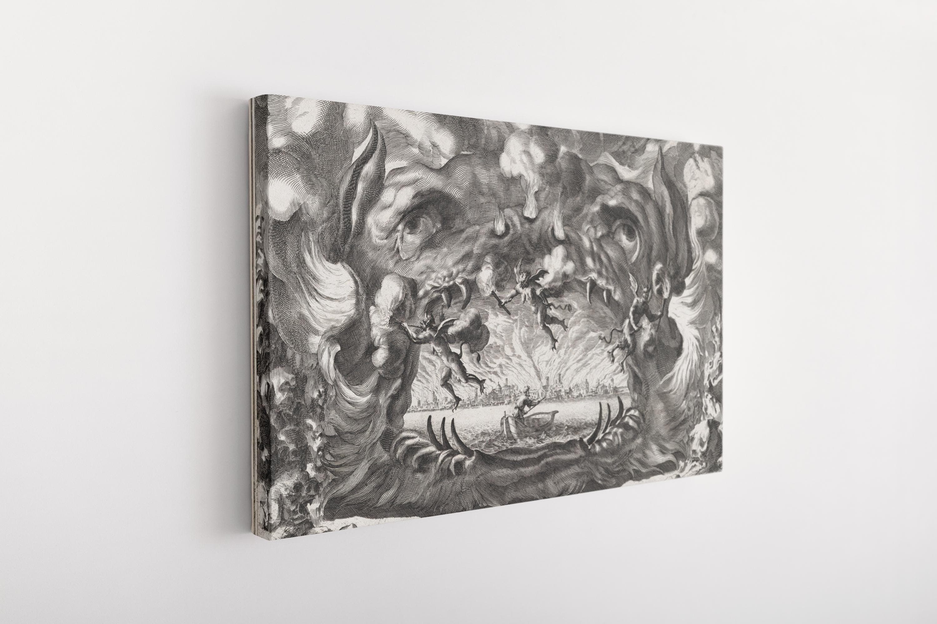 The Hellmouth Canvas: Küsel & Burnacini Black and White Gothic Art - image 3