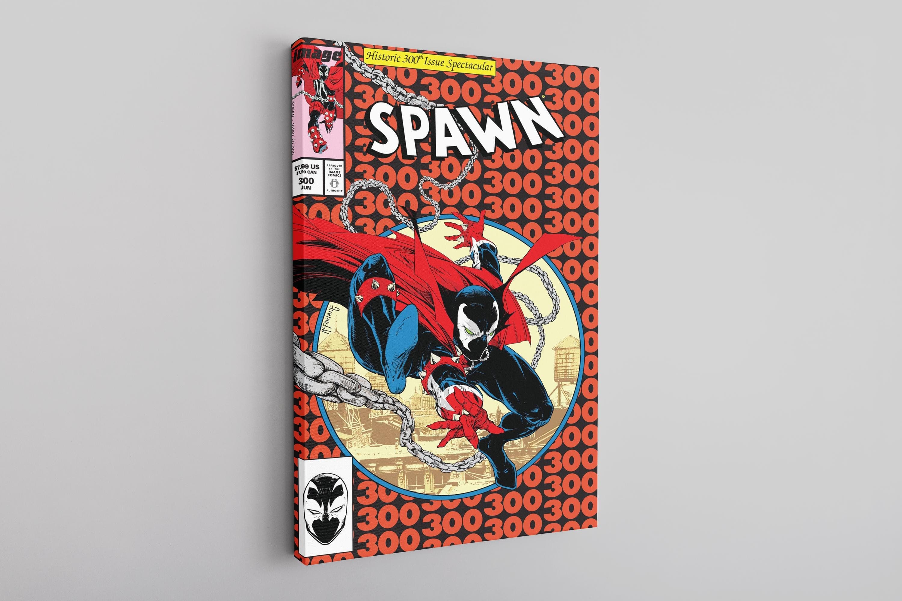Comic Book Cover Canvas Art Print: Superhero Wall Decor