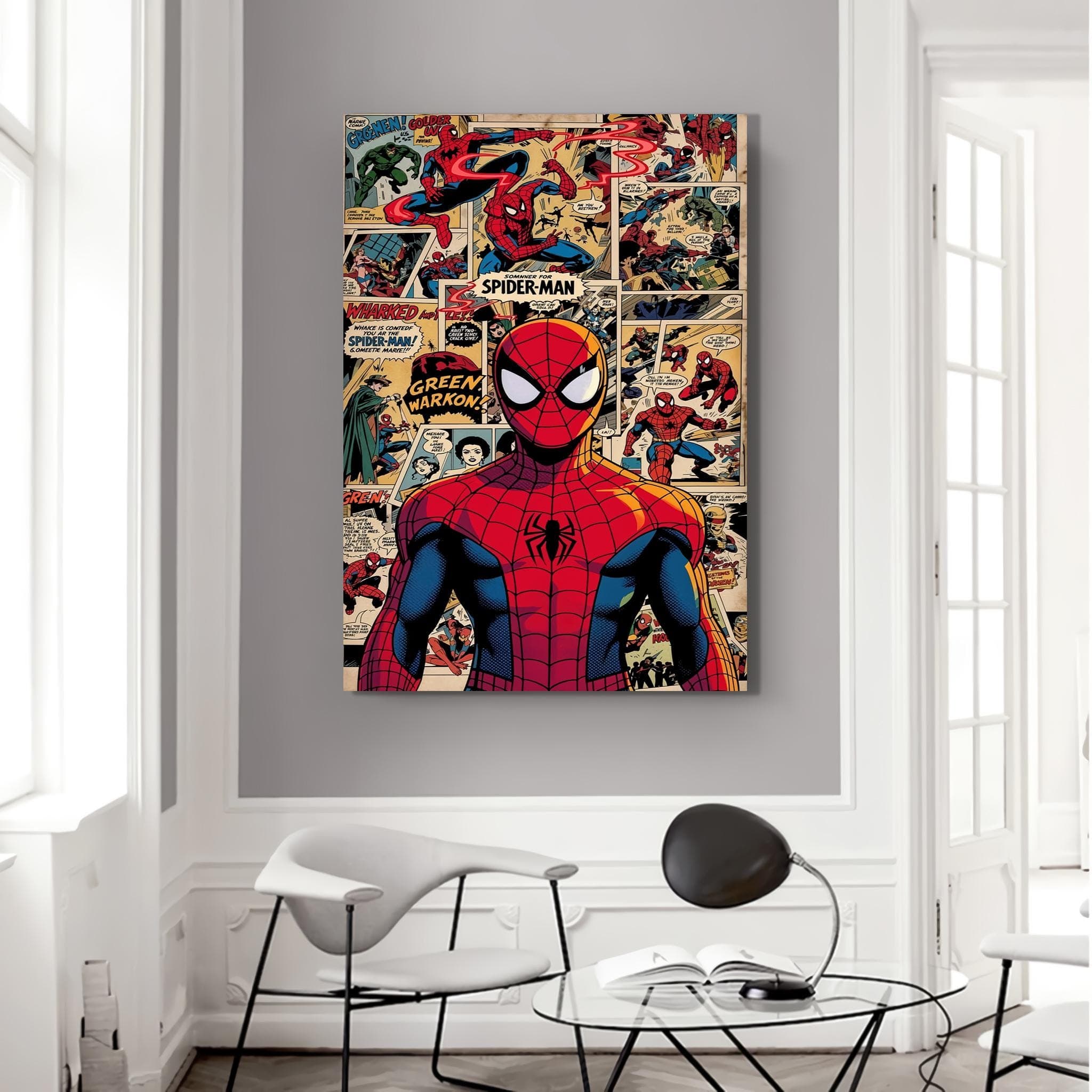 Spider-Man Comic Cover Canvas Art: Super Heroes Wall Decor