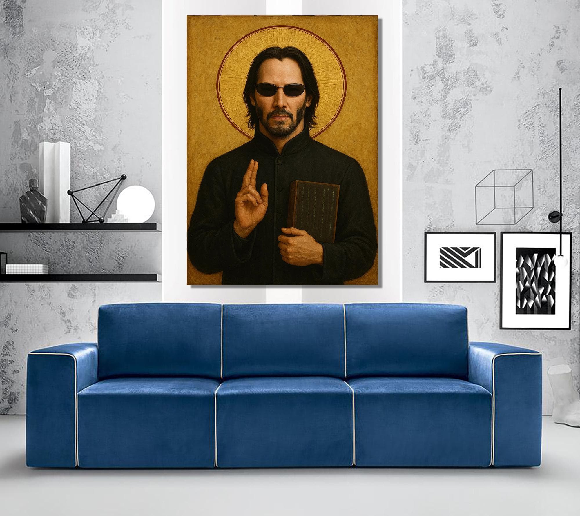 Neo Canvas, Retro Film, Matrix Canvas, Movies Art Print, illustration Wall Decor, Christmas Gift, - image 3