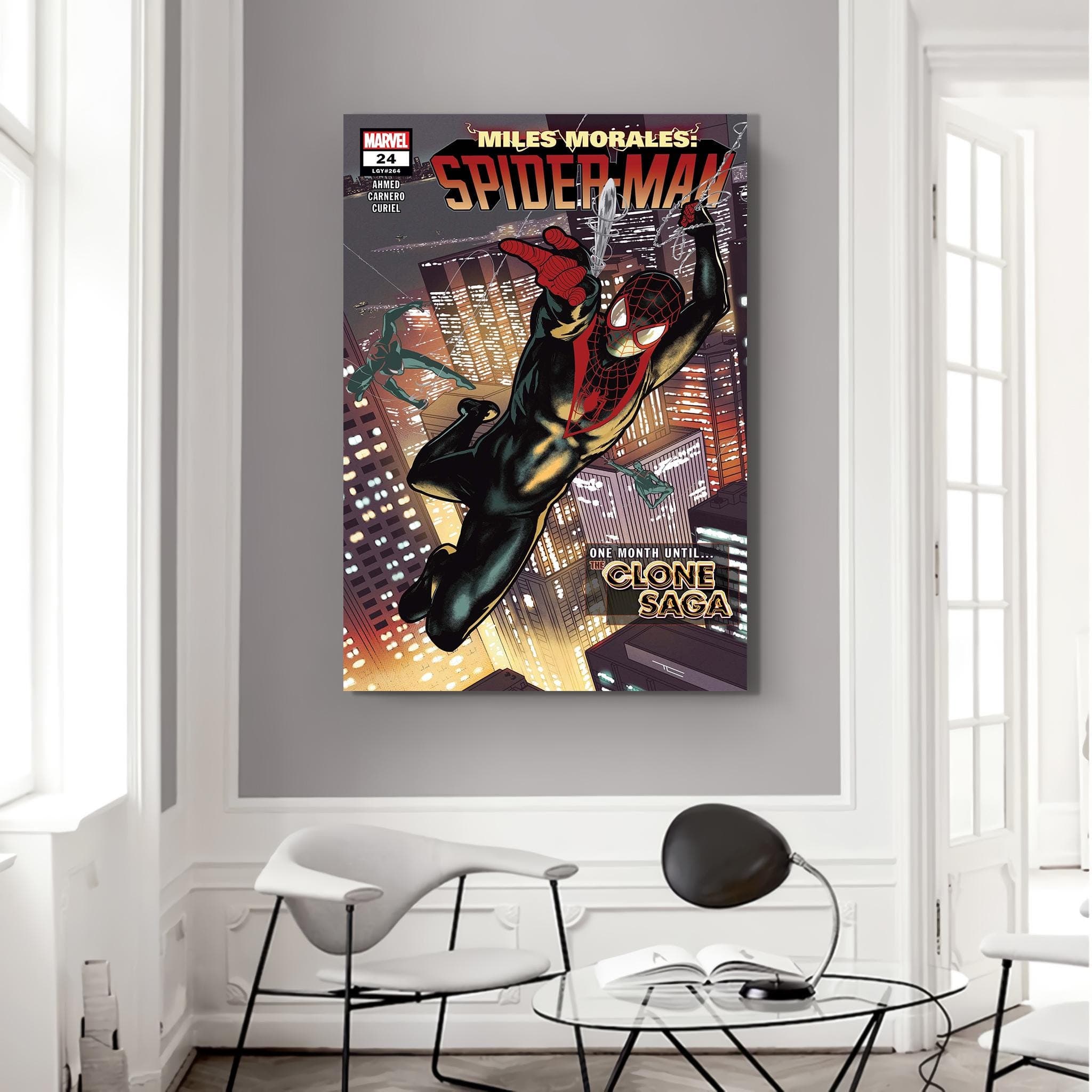 Spider-Man Comic Book Cover Canvas Art Print: Superhero Wall Decor