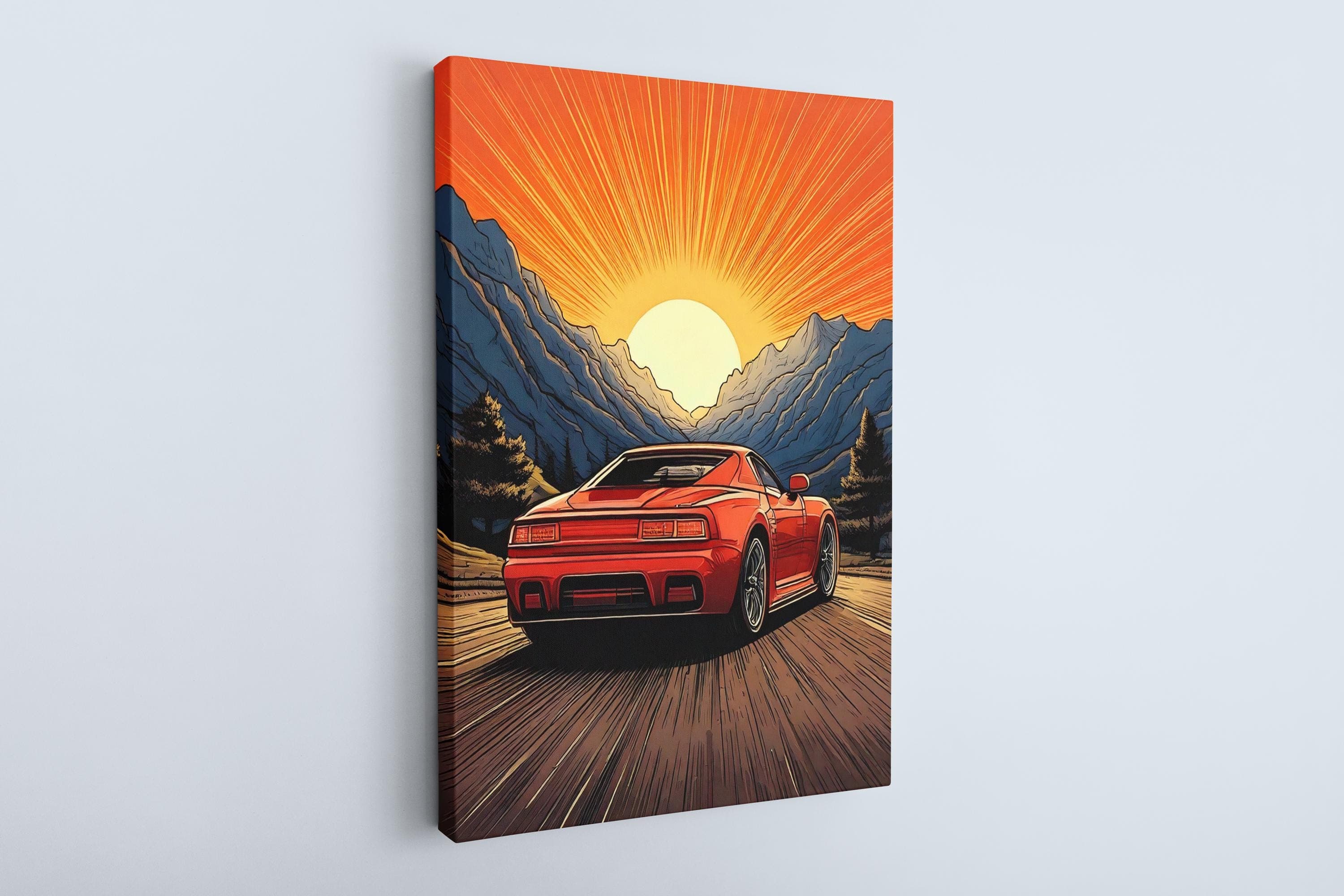 Tokyo Drift Car Canvas: Japanese Race Car Wall Art - image 5