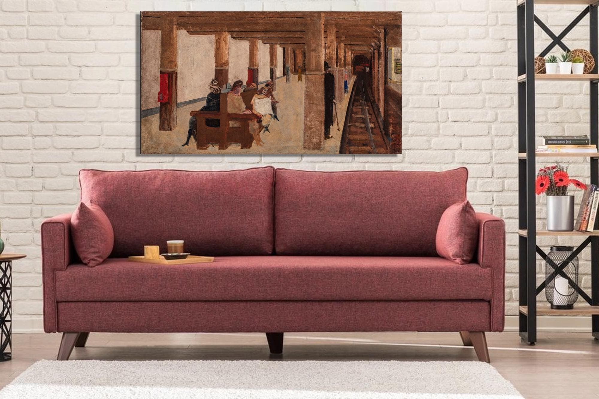 Abstract Rothko Style Canvas, Modern Minimalist Art , Mark Rothko Untitled The Subway 1937 Rothko - image 5