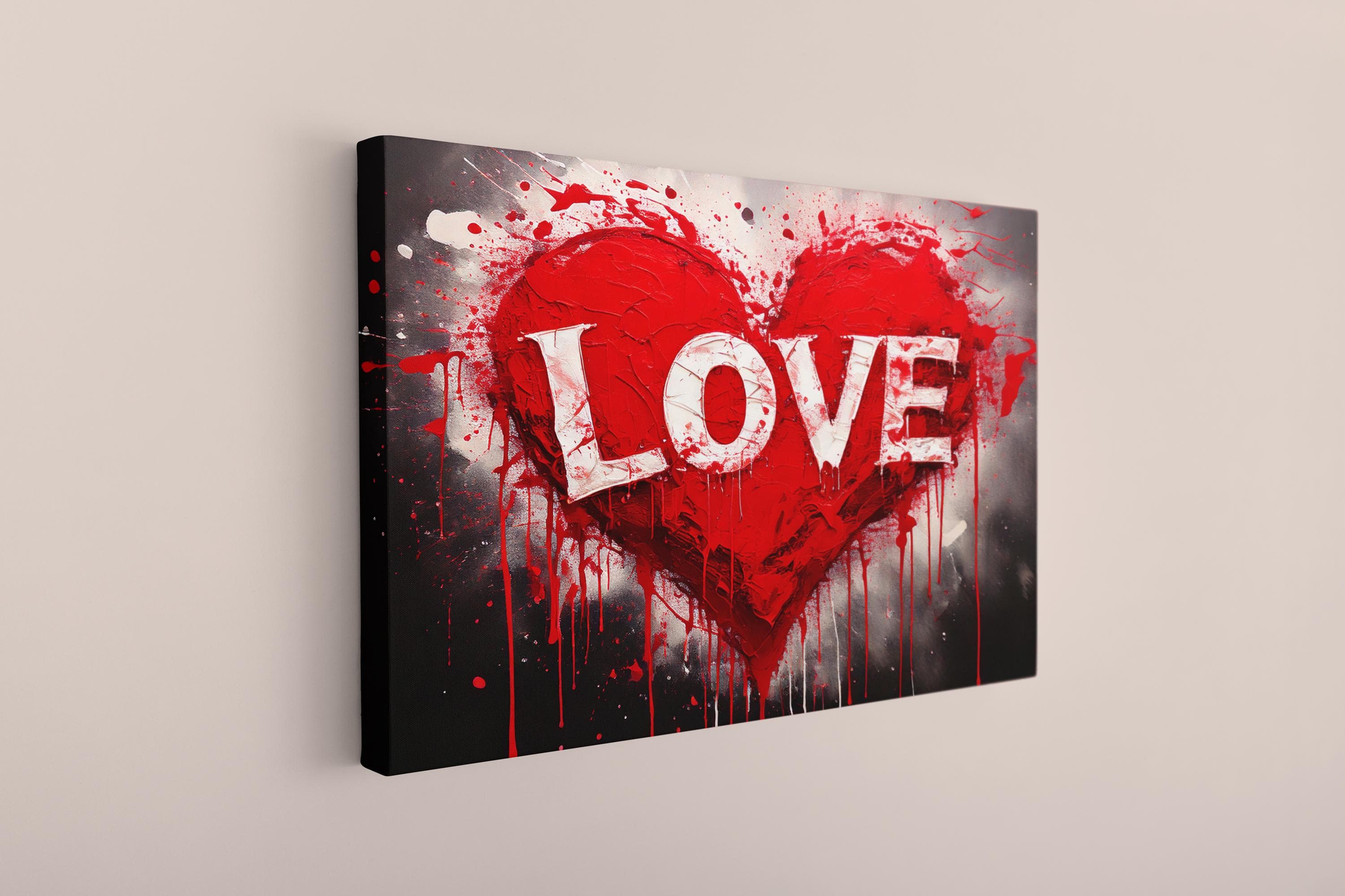 Love Heart Canvas Art: Colorful Wall Decor - image 3