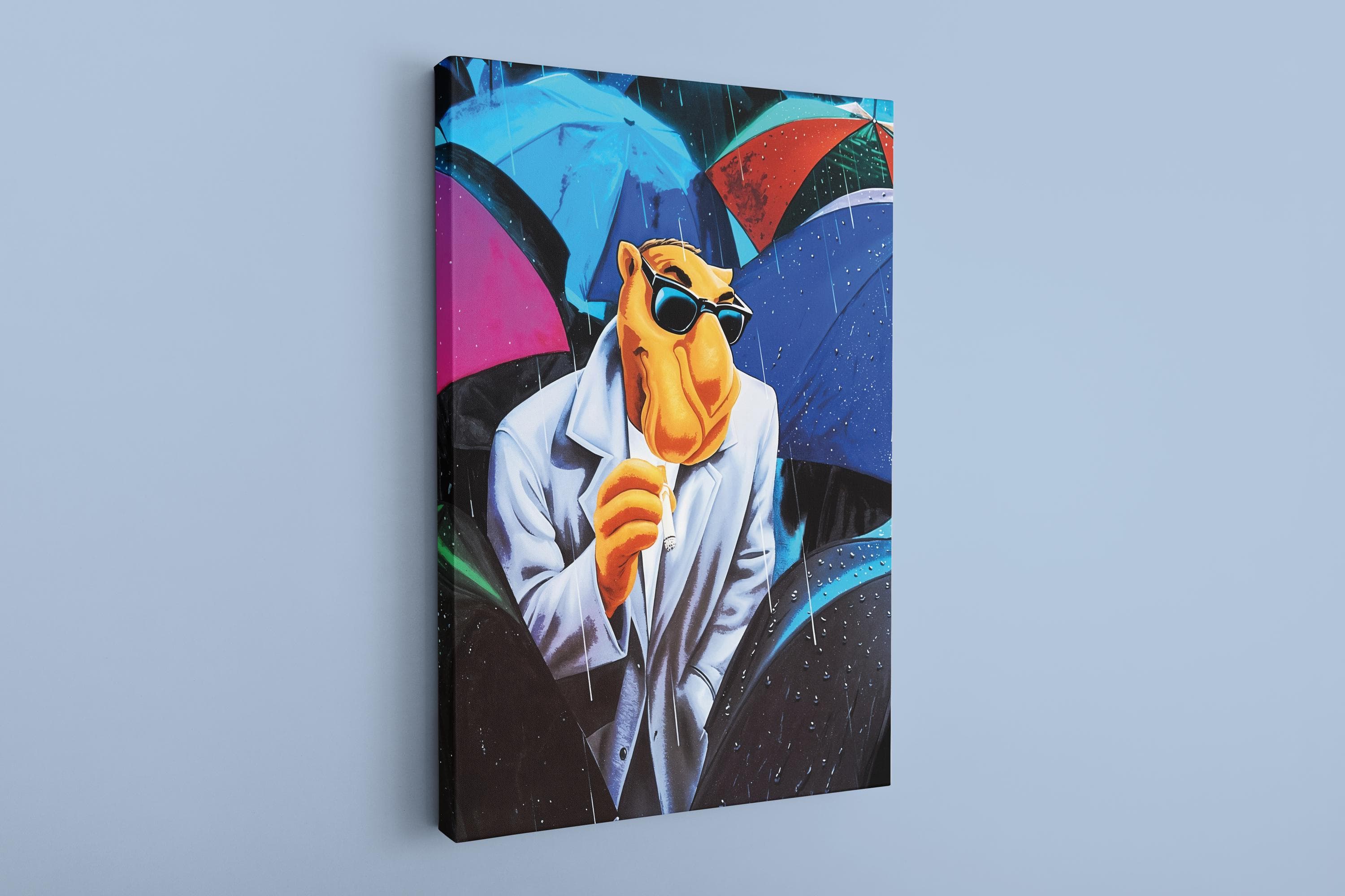 Camel Canvas Print: Comic Cartoon Animal Art, Wall Decor - image 3