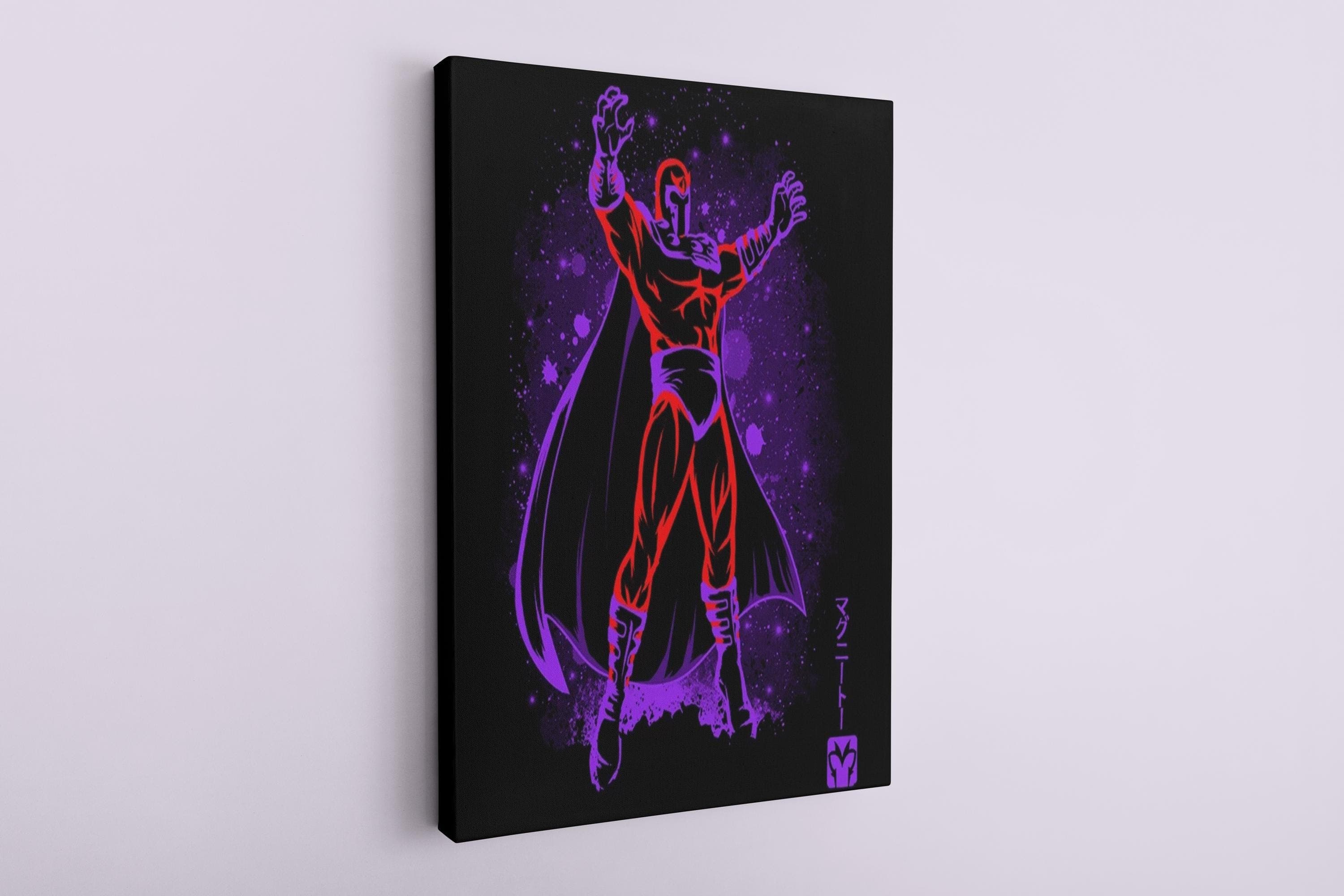 Magneto Comic Art Canvas Print: X-Men Wall Decor