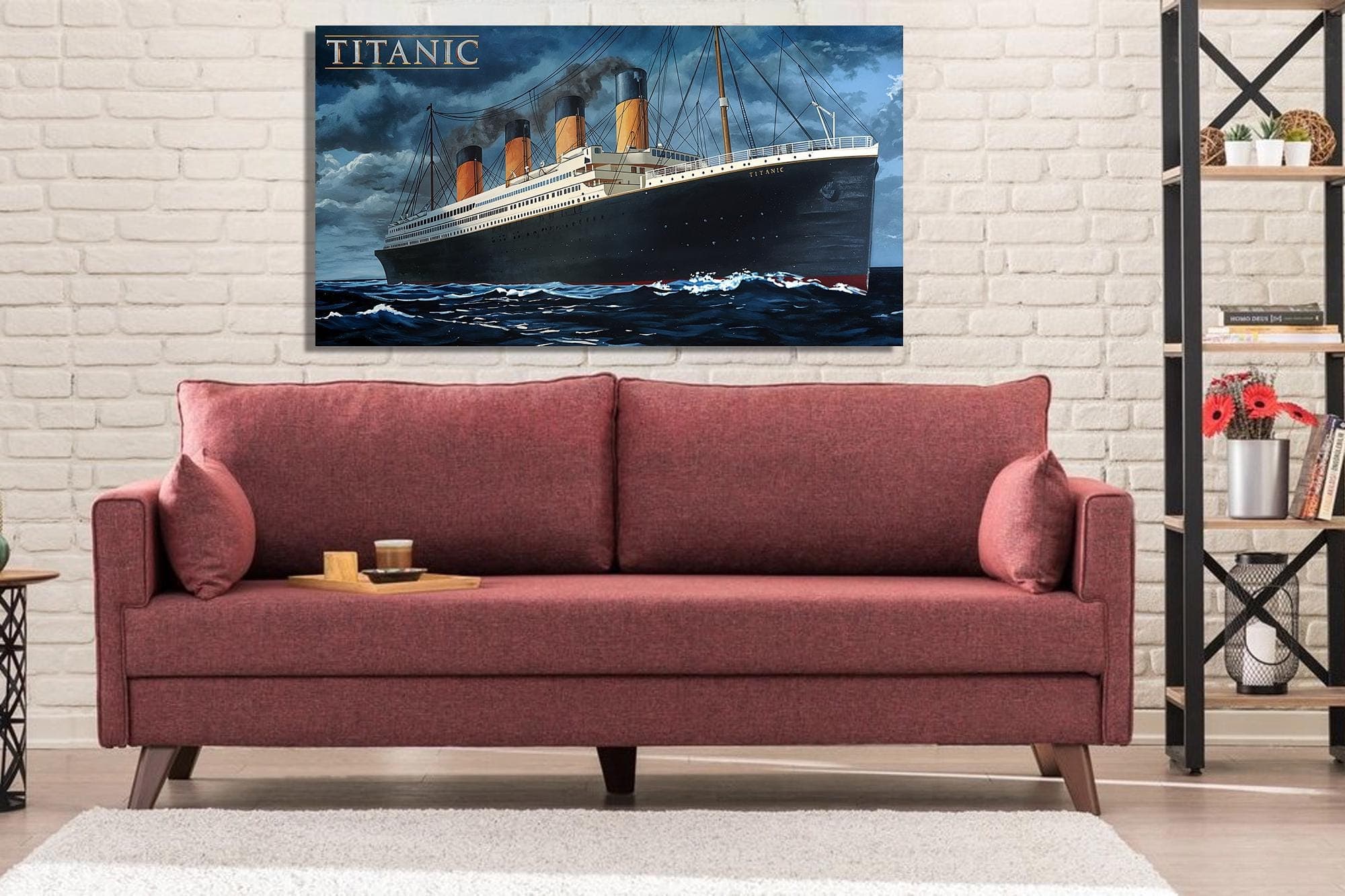 Titanic Canvas,Titanic Night View, Titanic Ship Wall Decor,Titanic Ship Wall Art,Sea Art,Sea Canvas, Titanic Print Canvas, Movie Art Print - image 5