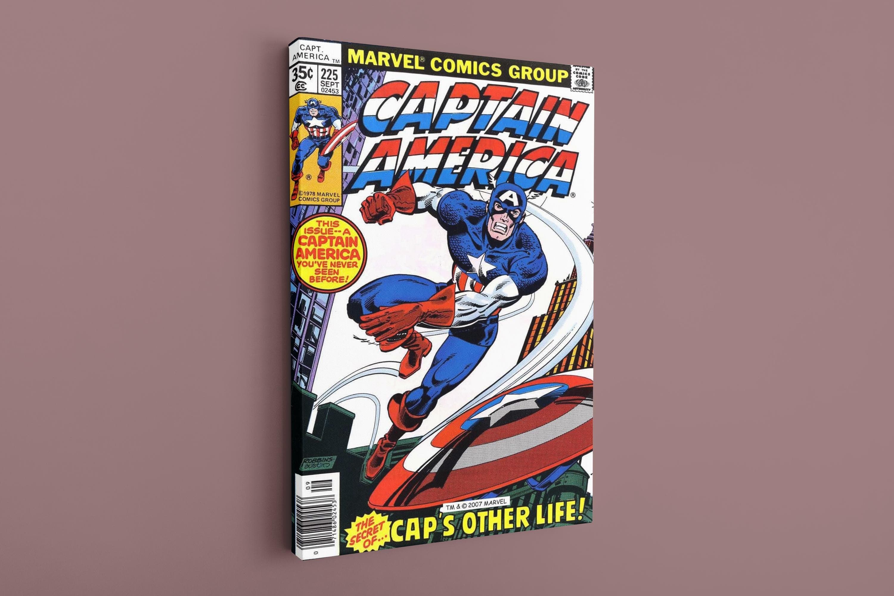 Super Hero Canvas, Captain America Canvas, Comics Canvas, Comic Art Print, Comic Covers,Cartoon Art Picture,Wall Decor,Customizable Wall Art