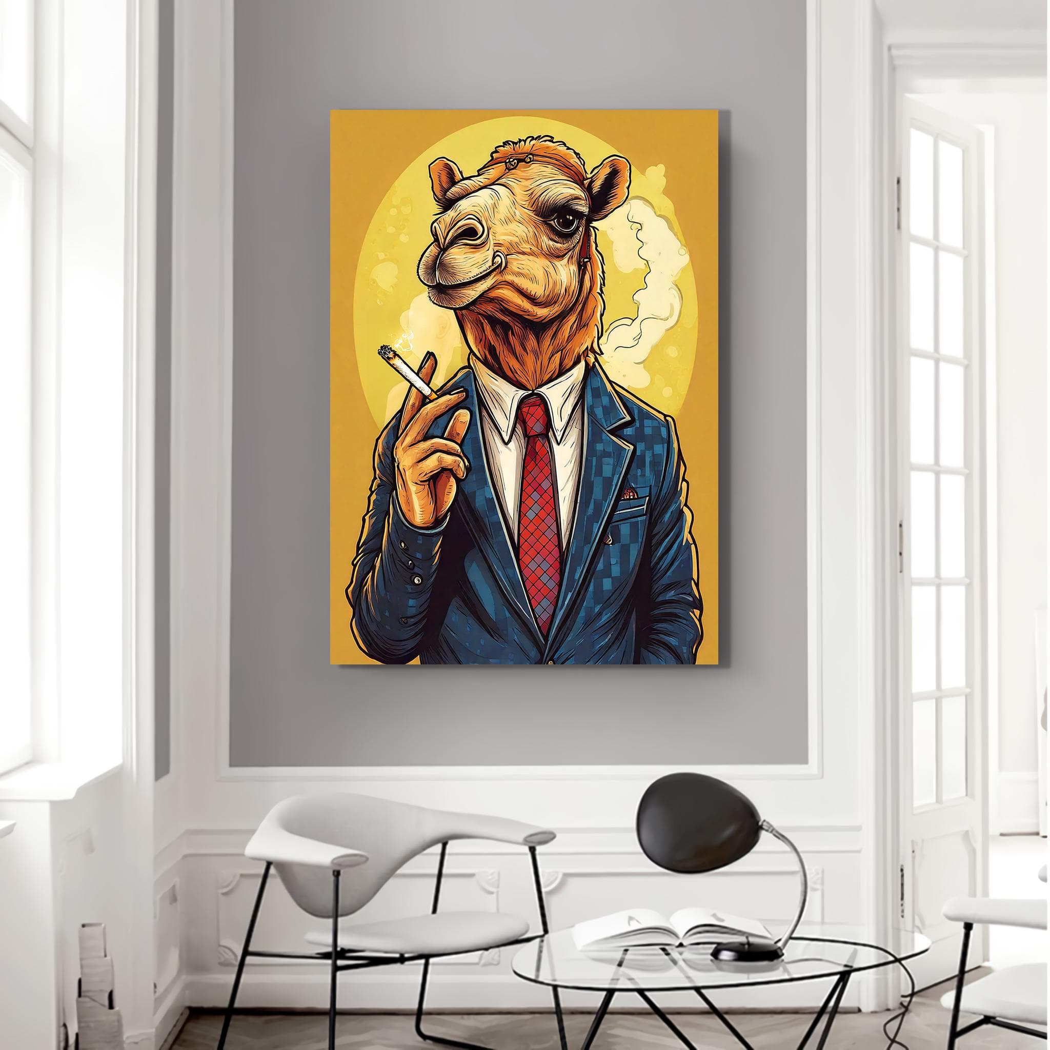 Camel in Suit Canvas Print: Stylish Animal Wall Art - image 3