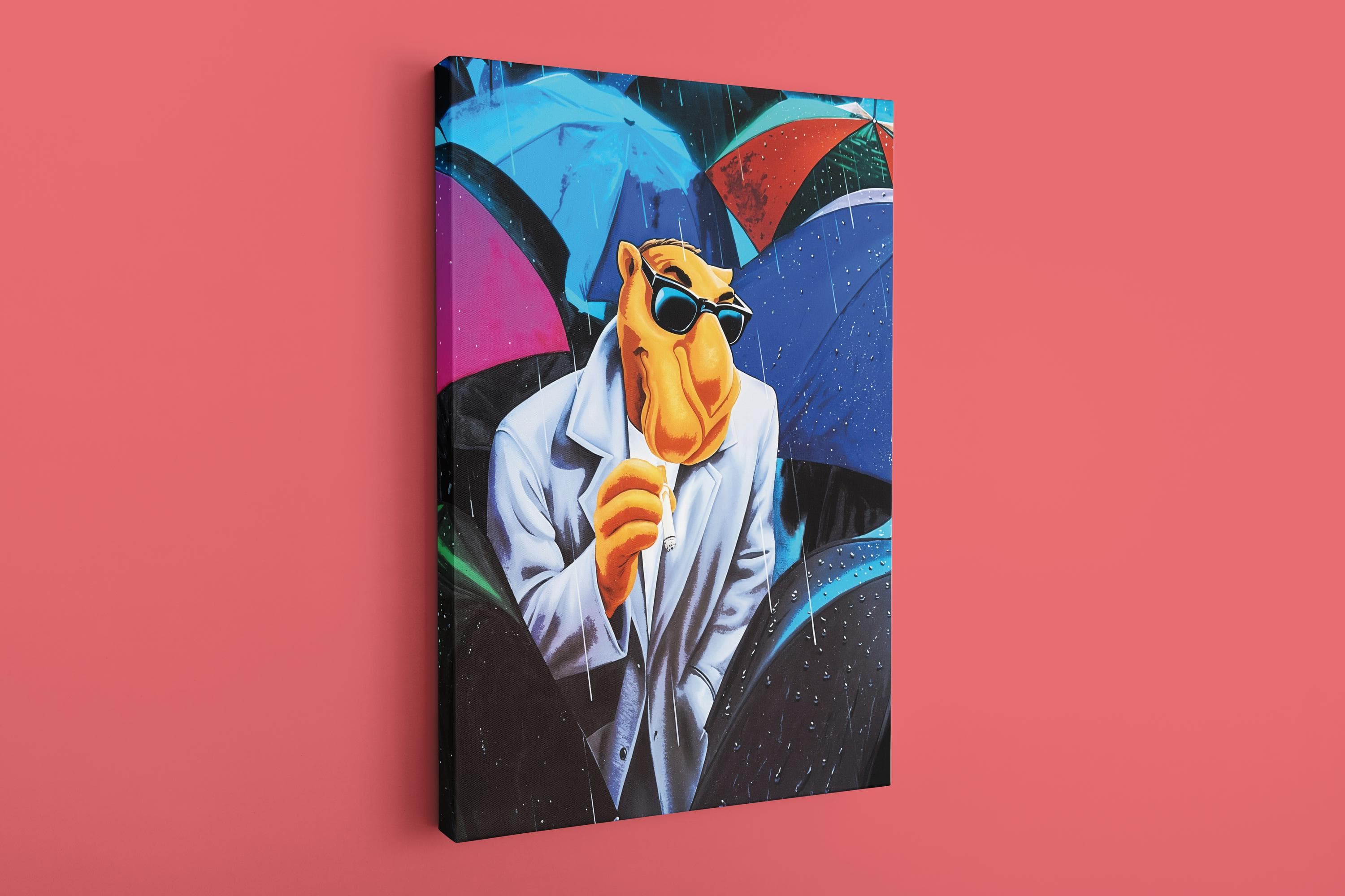 Camel Canvas Print: Comic Cartoon Animal Art, Wall Decor - image 4
