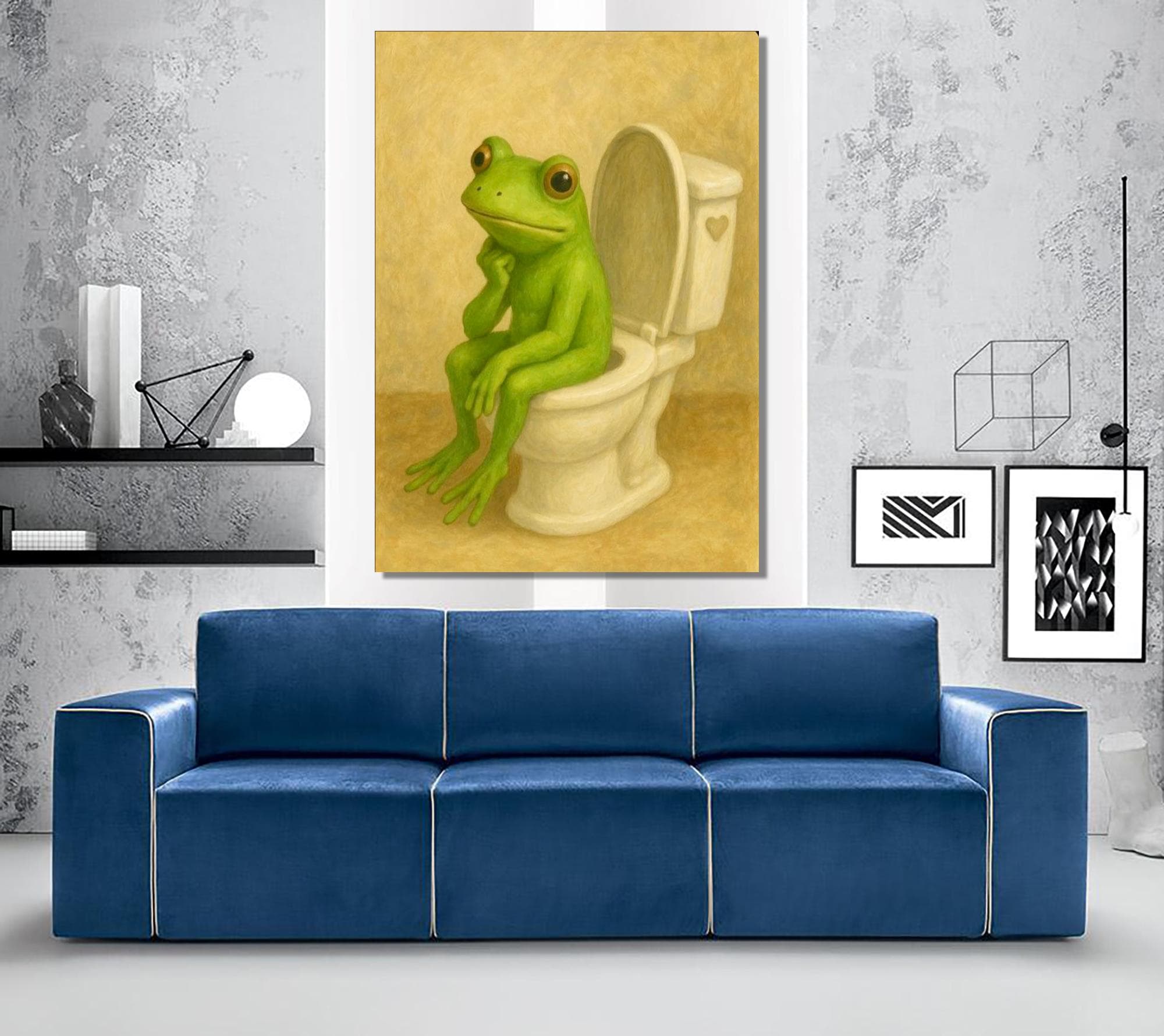 Weird Frog Canvas Print: Fun Animal Wall Art - image 4