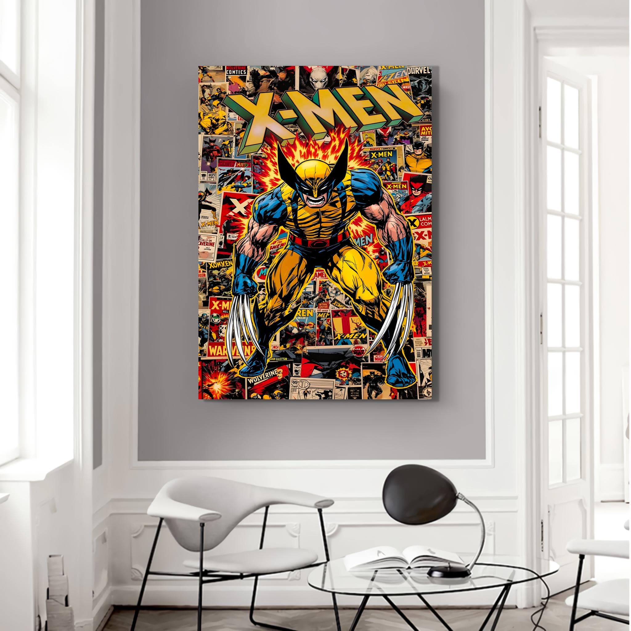 X-Men Comic Book Canvas Art Print: Superhero Wall Decor
