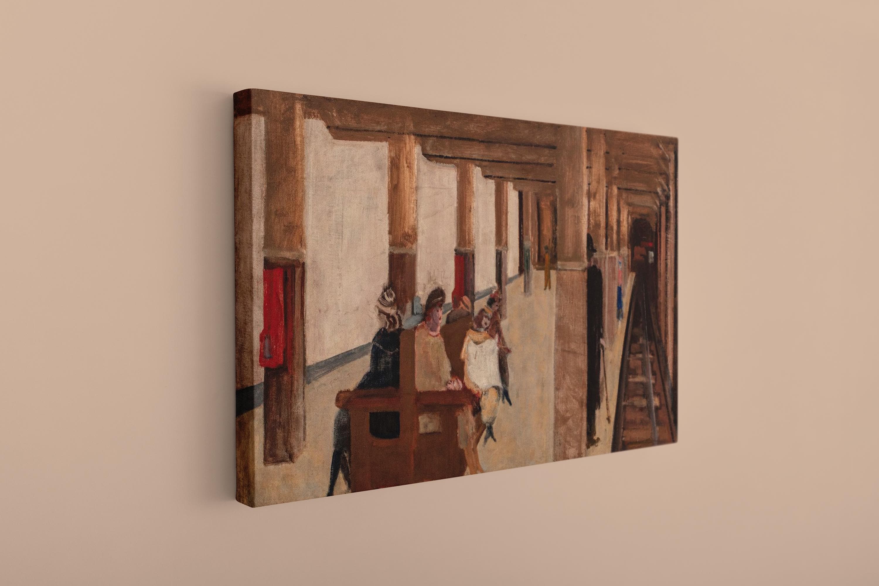 Abstract Rothko Style Canvas, Modern Minimalist Art , Mark Rothko Untitled The Subway 1937 Rothko