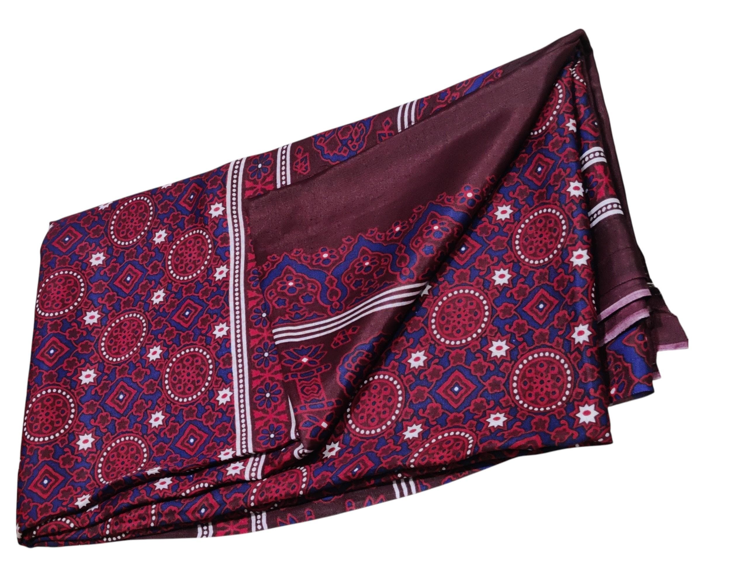 Sindhi Traditional Ajrak Shawl – Ajrak Dupatta Handcrafted Cotton Wrap | 48" x 78" - image 3