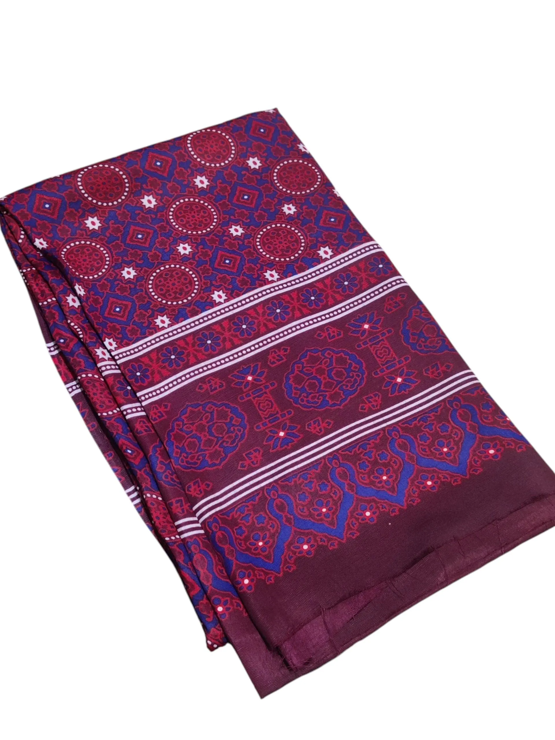Sindhi Traditional Ajrak Shawl – Ajrak Dupatta Handcrafted Cotton Wrap | 48" x 78" - image 5