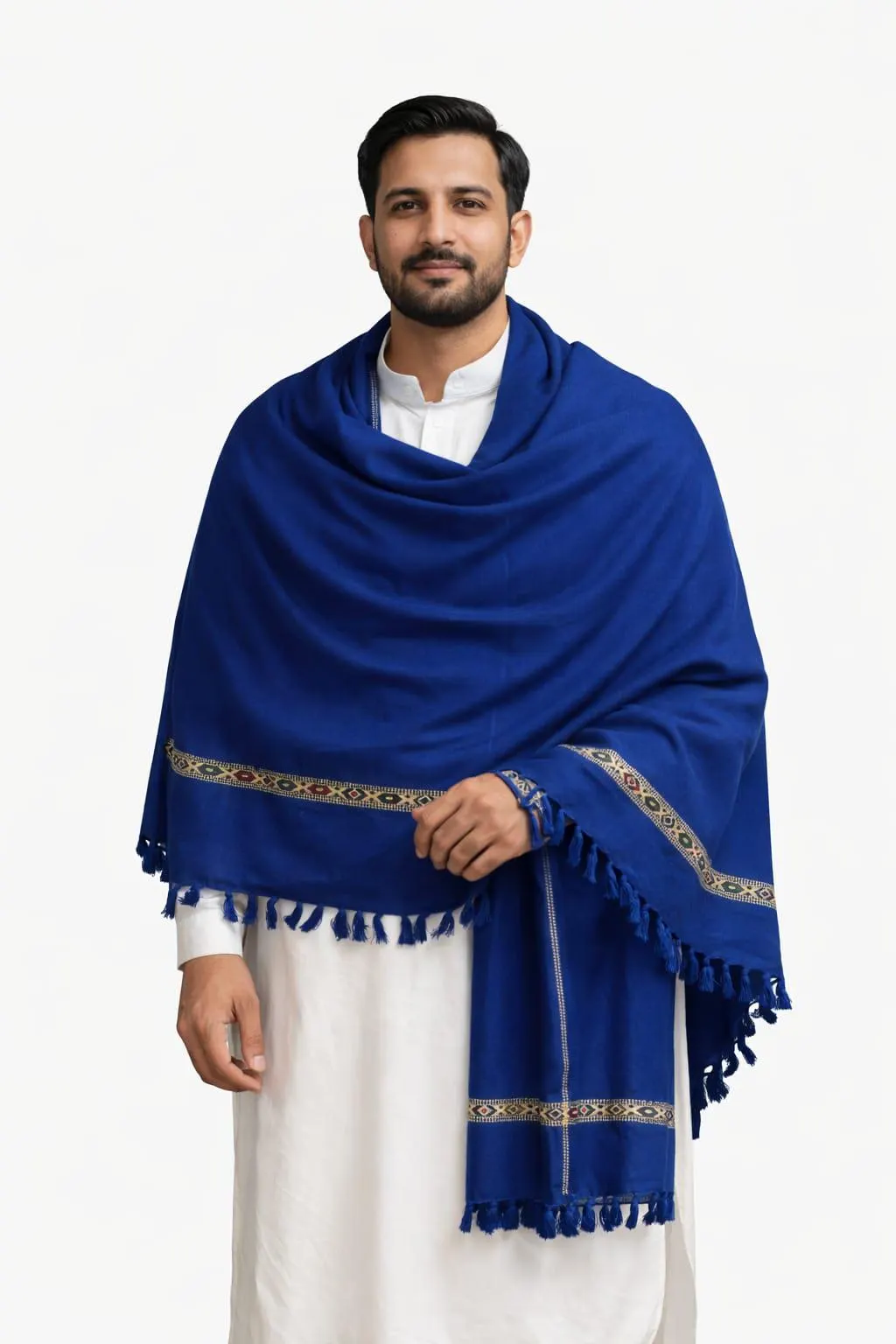 Handmade Acro Woolen Dhussa Shawl, Afghan Patoo For Men, Indian Kullu